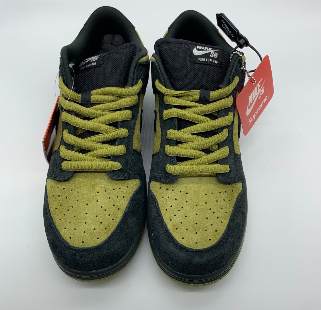 Supreme × Nike SB Dunk Low "Camper Green" (Asia Exclusive) (25FW Week2)