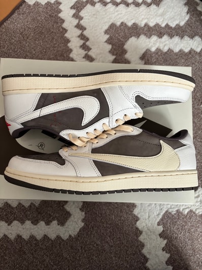 Travis Scott × Nike Air Jordan 1 Low OG SP "Reverse Mocha/Sail and Ridgerock"