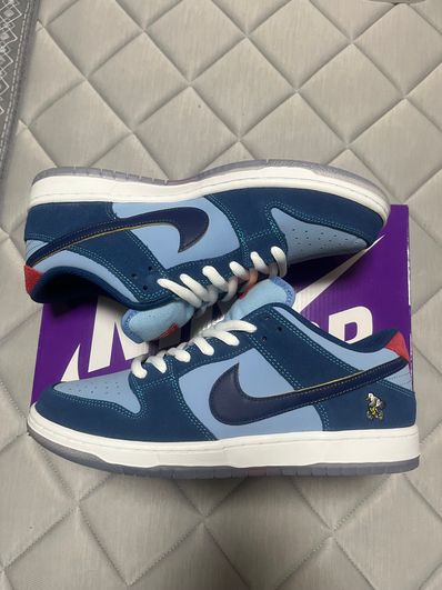 Why So Sad? × Nike SB Dunk Low "Coastal Blue/Speed Yellow-University Red"