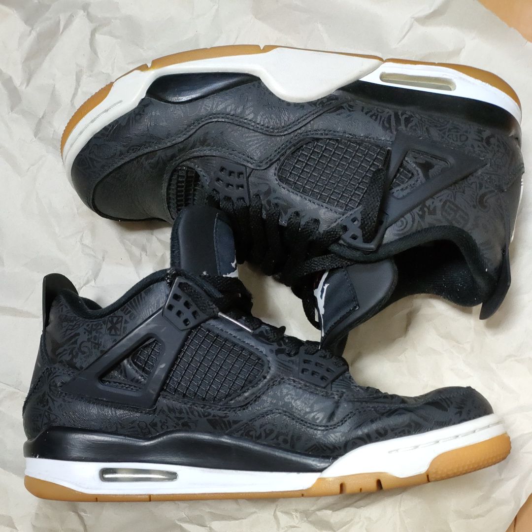 Nike Air Jordan 4 Retro "Laser Black/Gum"