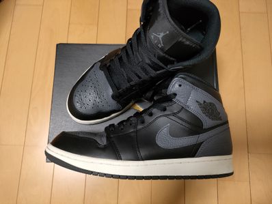 Air jordan 1 mid black dark grey cheap