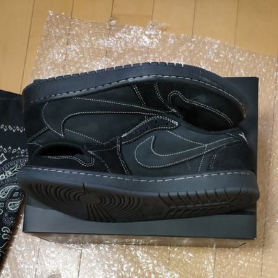 Travis Scott × Nike Air Jordan 1 Low OG SP "Black Phantom"