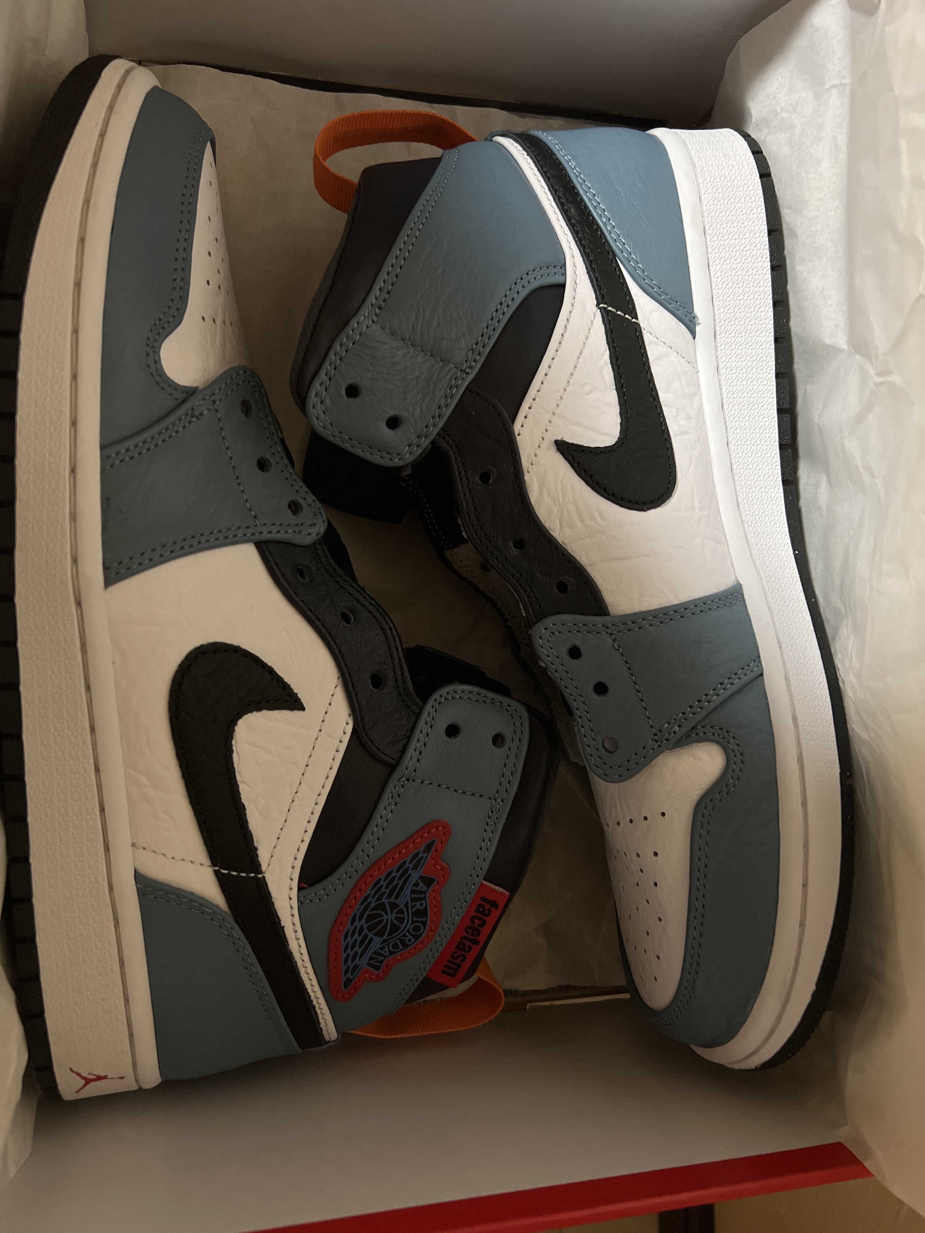 FACETASM × Nike Air Jordan 1 Mid "White/Navy"