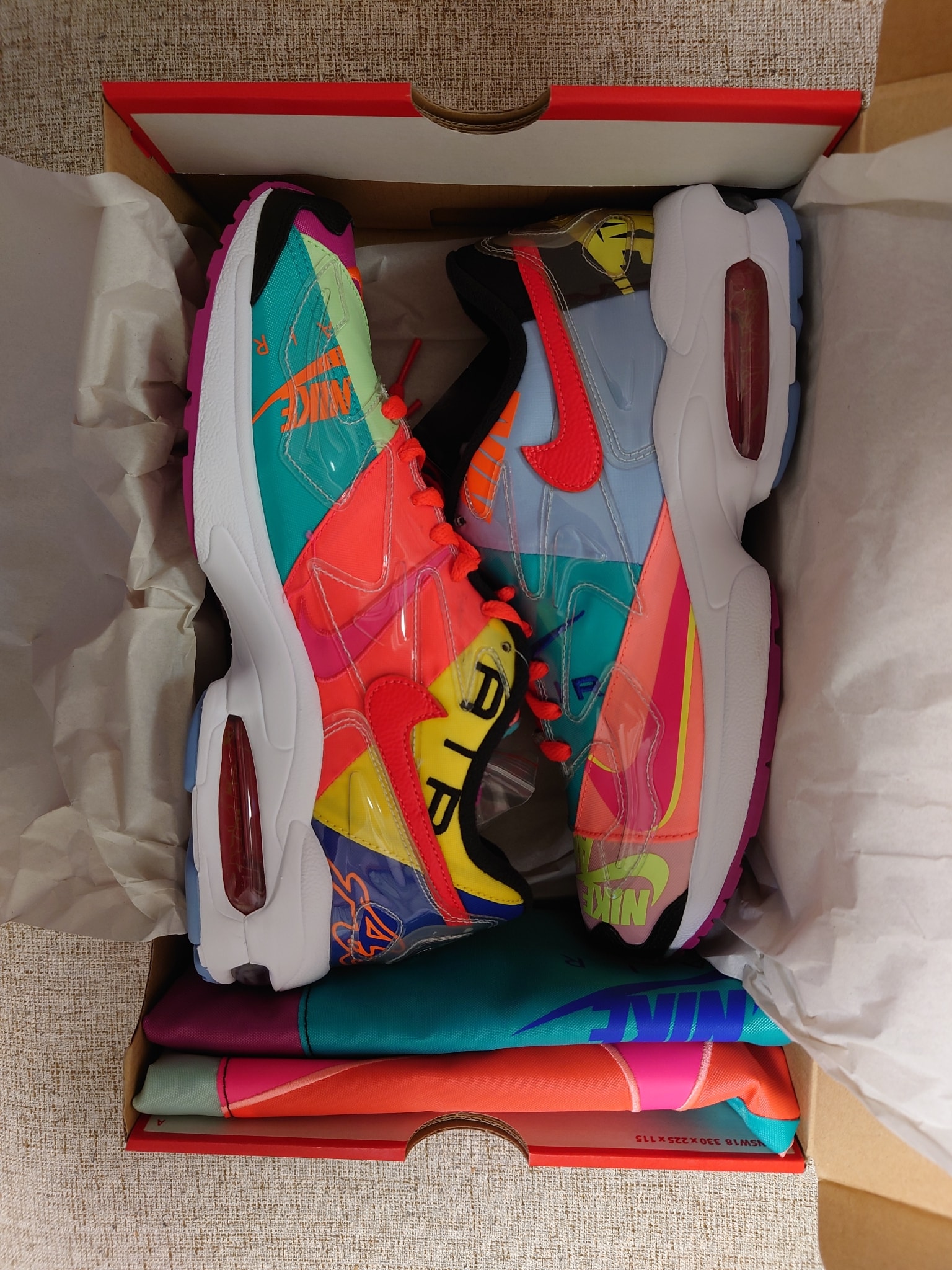 atmos × Nike Air Max 2 Light "Multi" (BV7406-001/CJ6200-001)