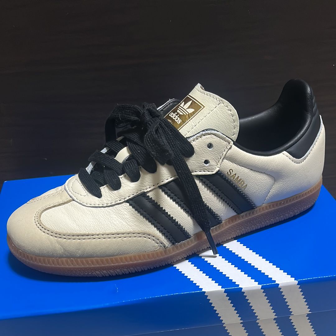 adidas Women's Samba OG "Cream White/Core Black/Sandstrata"
