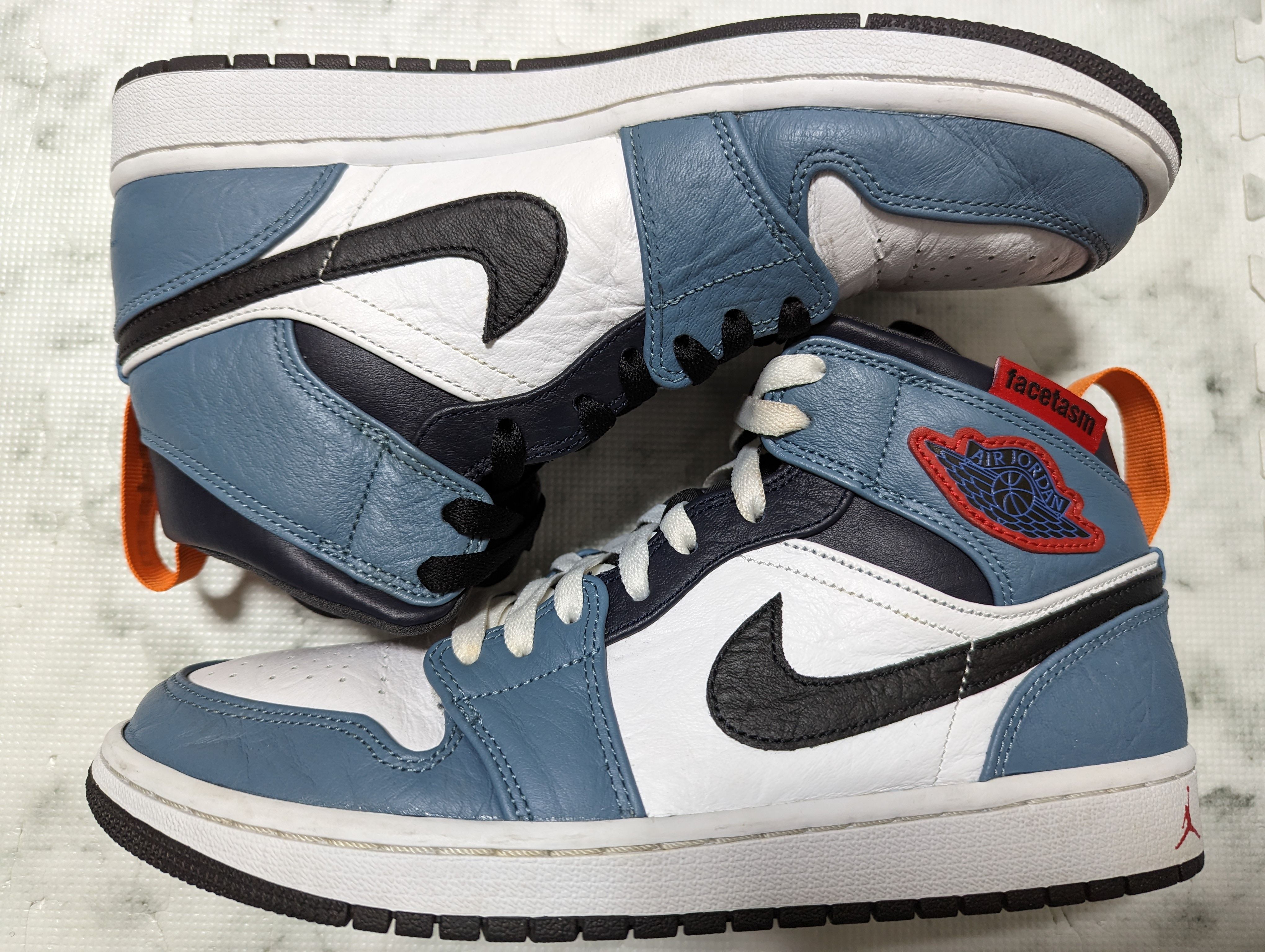 FACETASM × Nike Air Jordan 1 Mid "White/Navy"