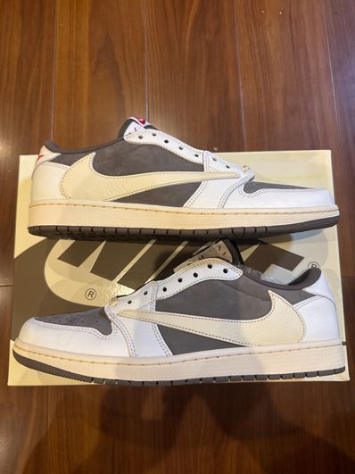 Travis Scott × Nike Air Jordan 1 Low OG SP "Reverse Mocha/Sail and Ridgerock"