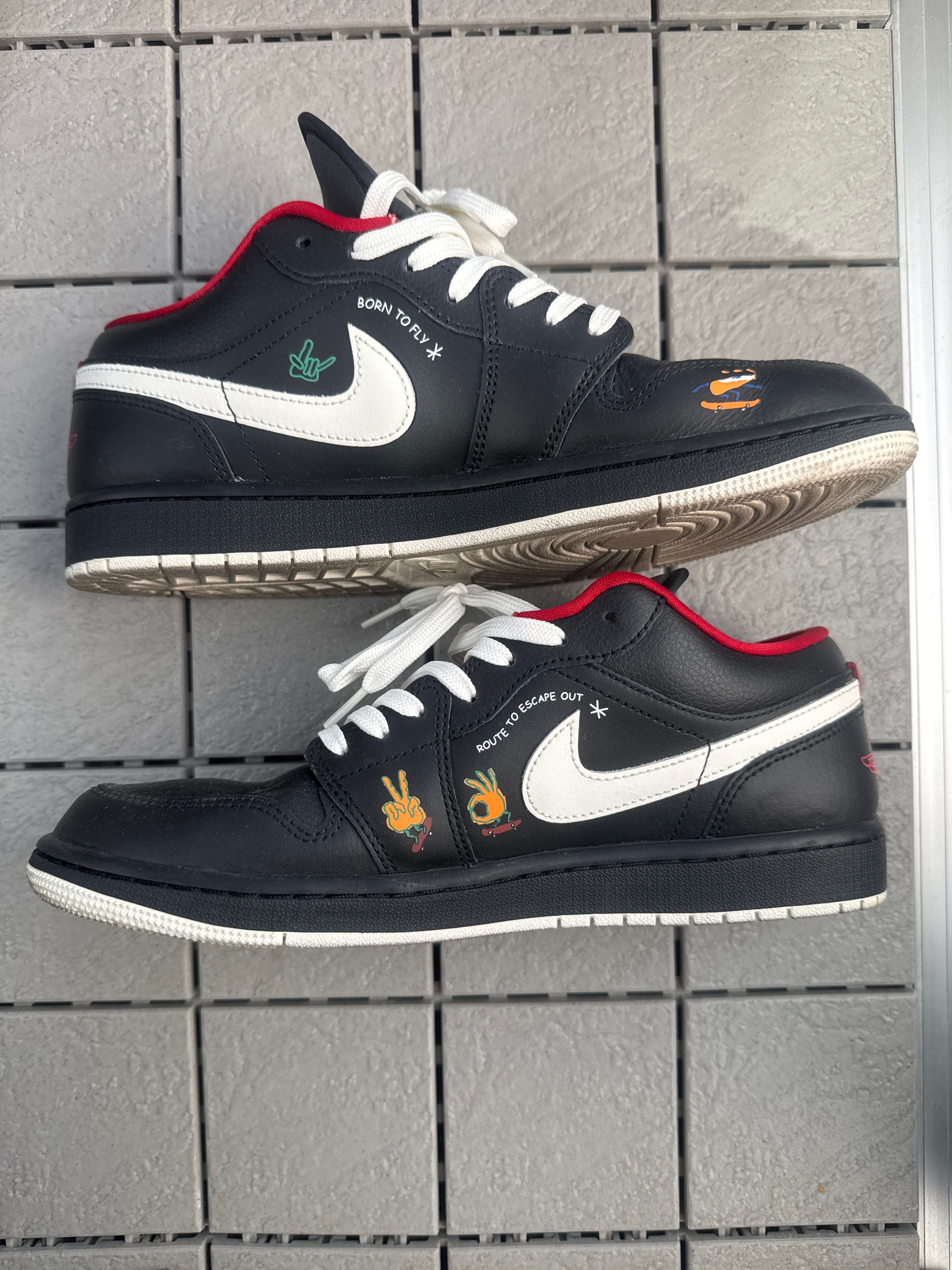 Nike Air Jordan 1 Low Born To Fly "Black"