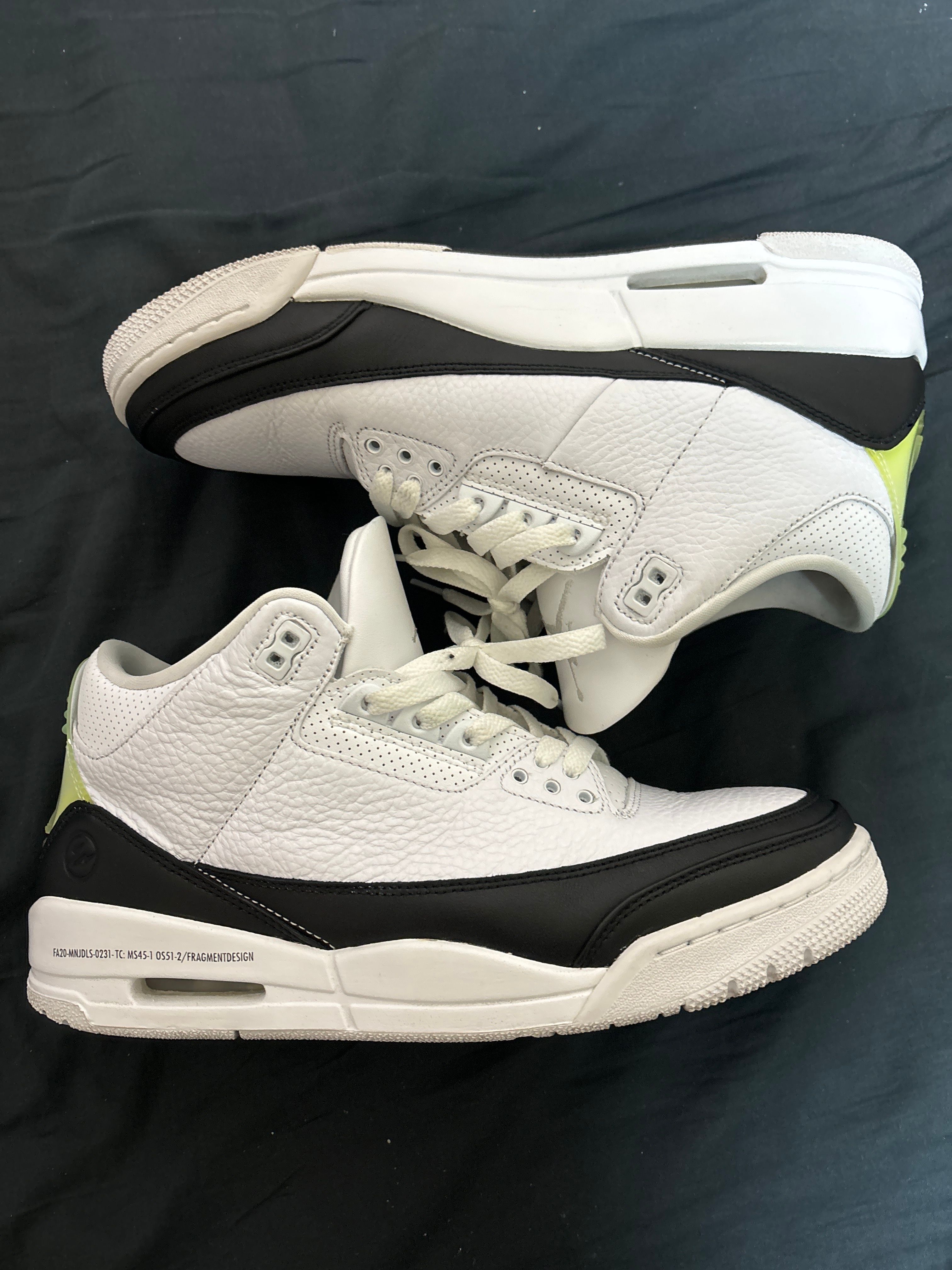 Fragment × Nike Air Jordan 3 "White/Black"