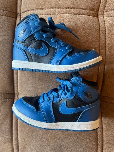 Nike TD Air Jordan 1 Retro High OG "Dark Marina Blue"
