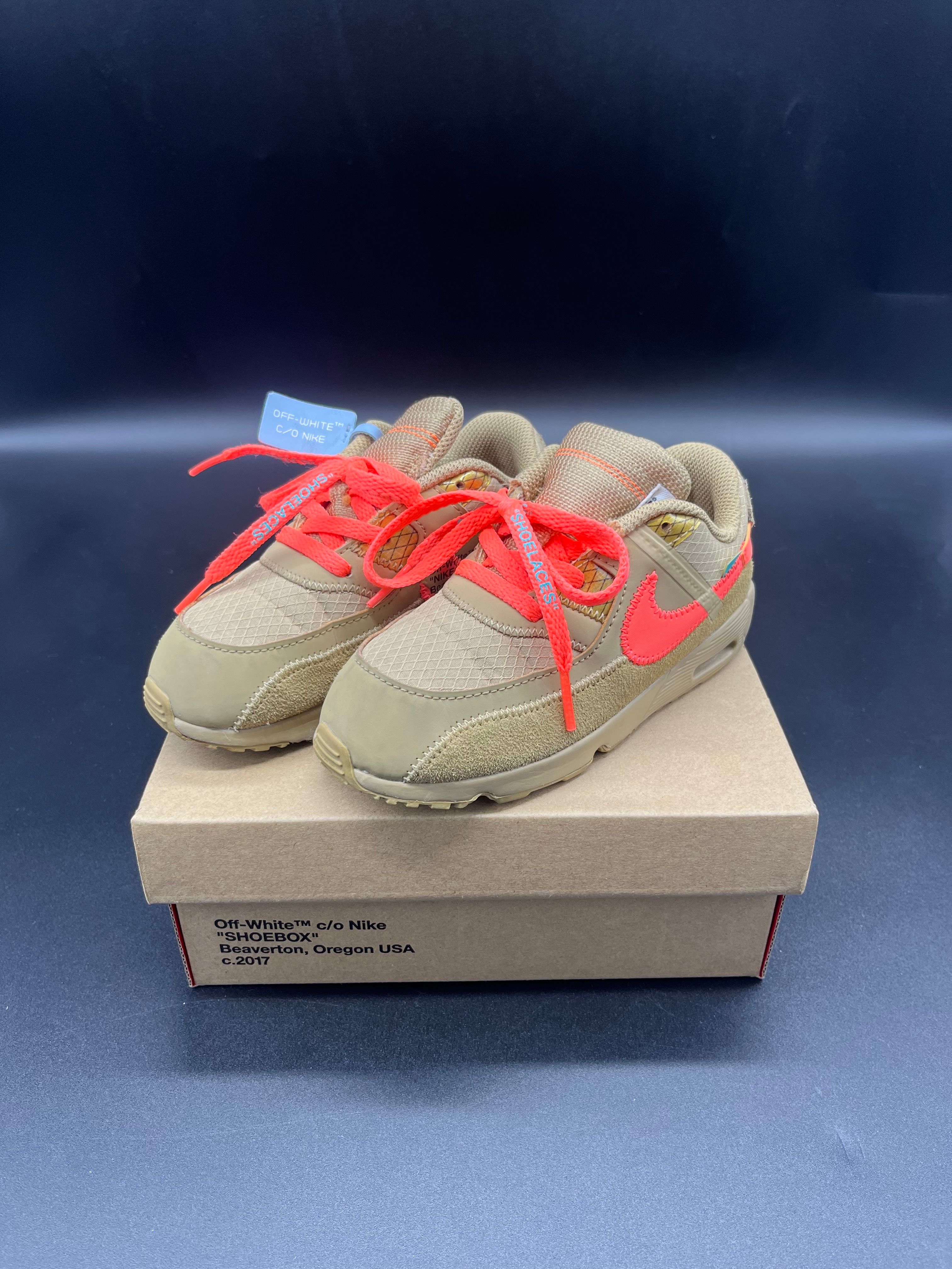 NIKE OFF-WHITE AIR MAX 90 DESERT TD 16cm