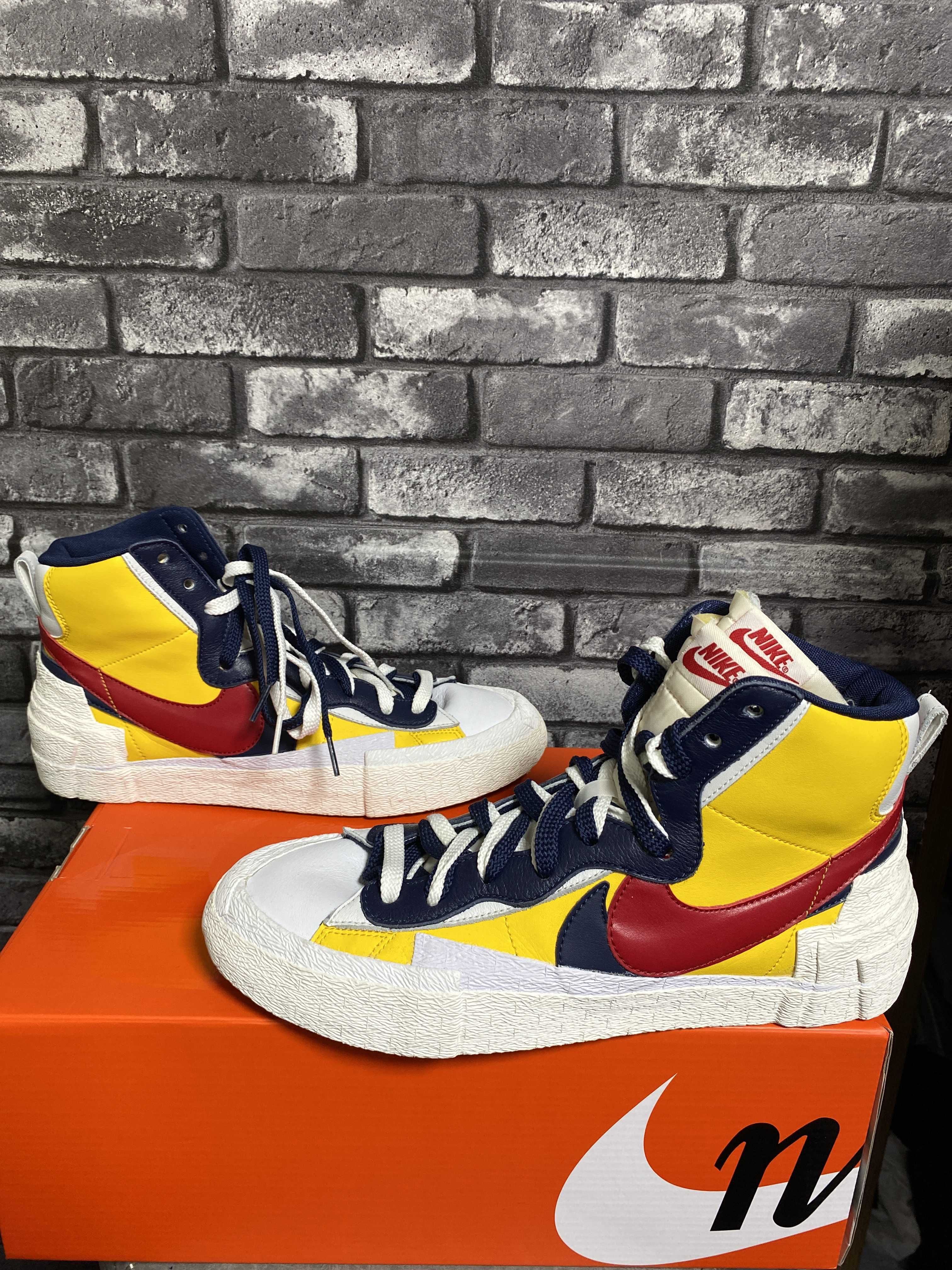 sacai × Nike Blazer Mid "Varsity Maize/Varsity Red"
