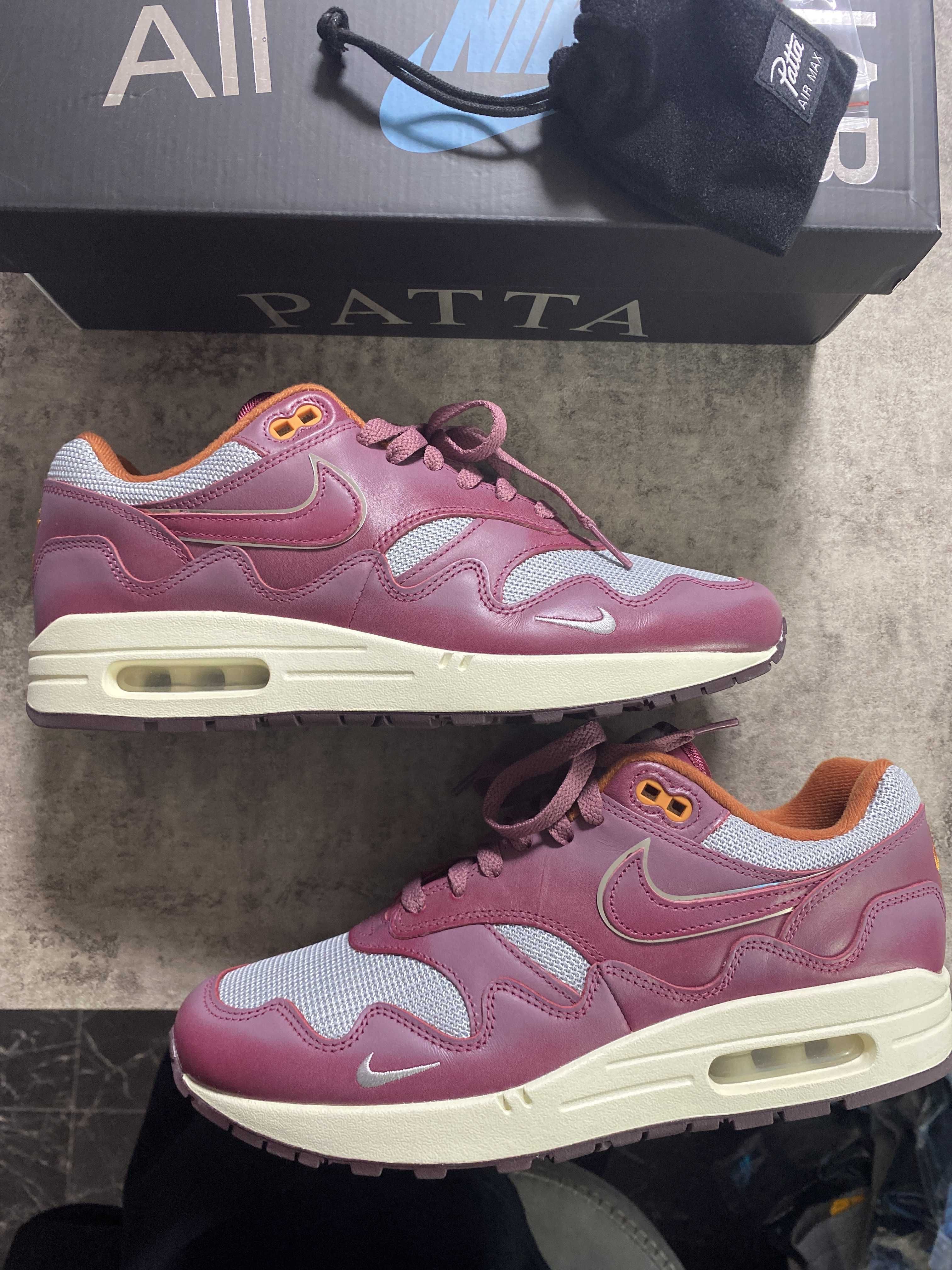 Patta × Nike Air Max 1 "Night Maroon"