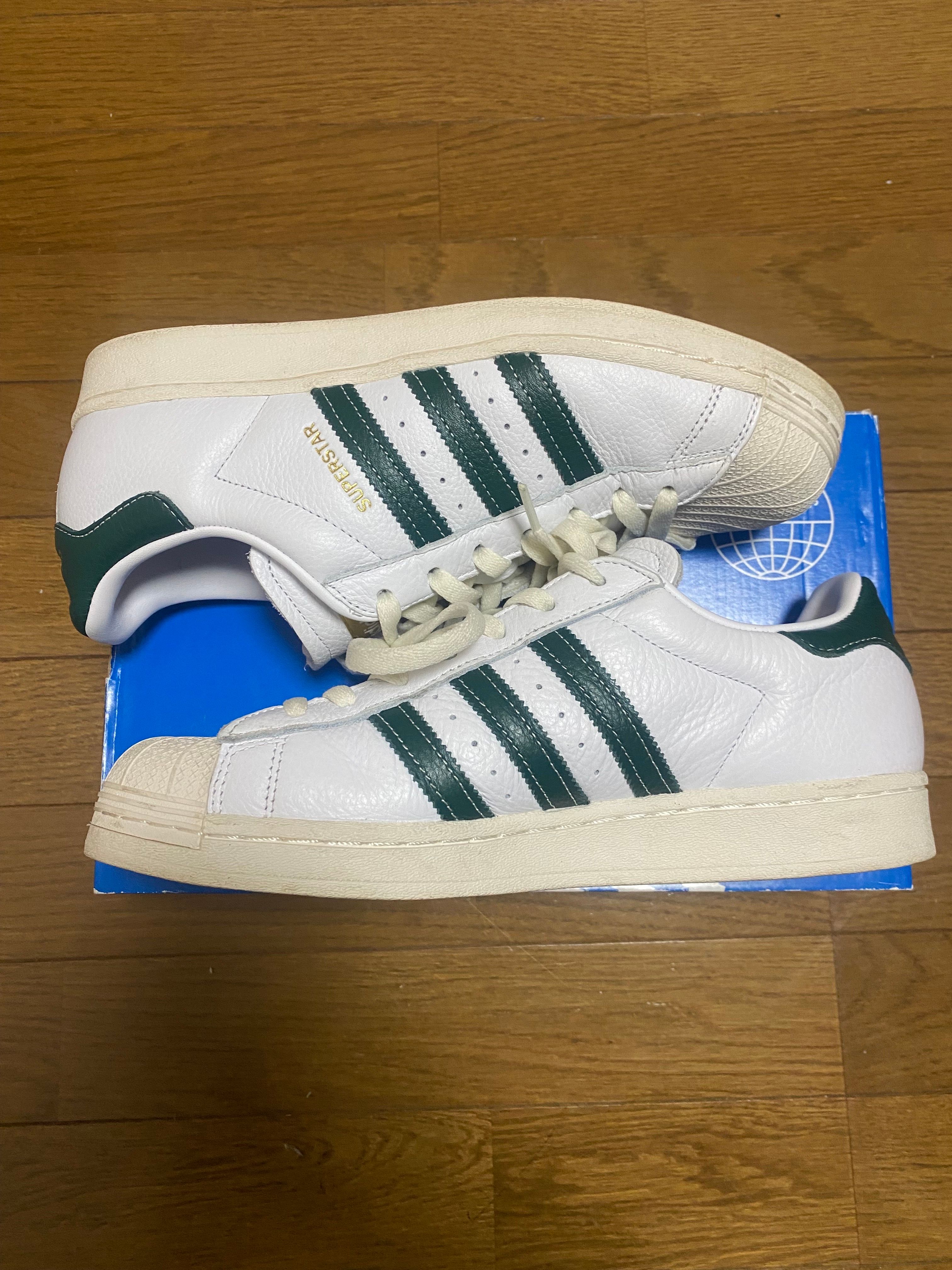 adidas Superstar "White/College Green/Gold Foil"