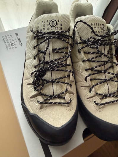 MM6 Maison Margiela × Salomon X-ALP "Vanilla Ice/Black/Almond Milk" (L47536200)