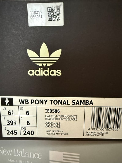 Wales Bonner × adidas Samba Pony Tonal Low "Cream White/Mystery Brown"