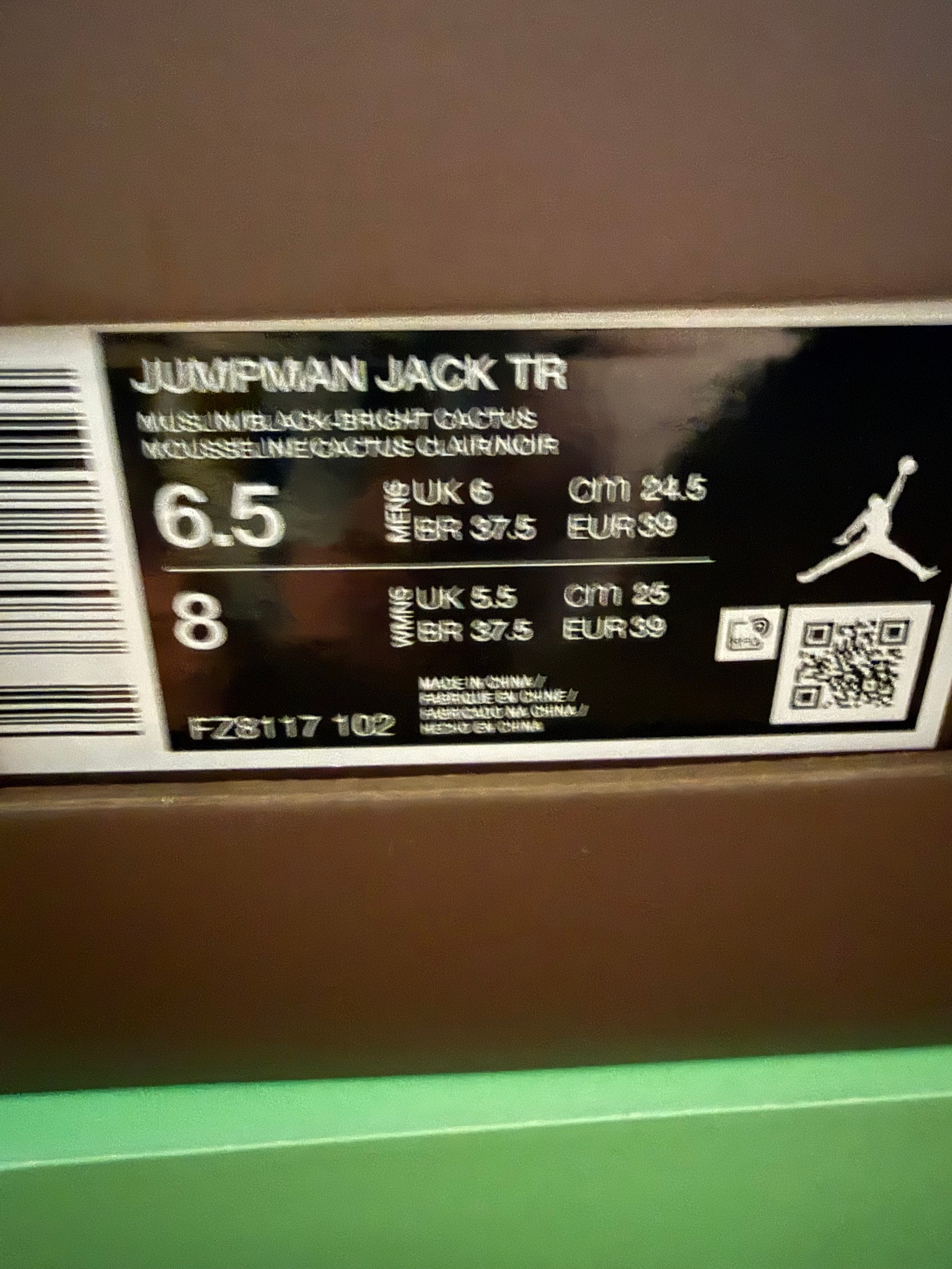 Travis Scott × Nike Jordan Jumpman Jack TR CJ1 T-Rexx "Bright Cactus"