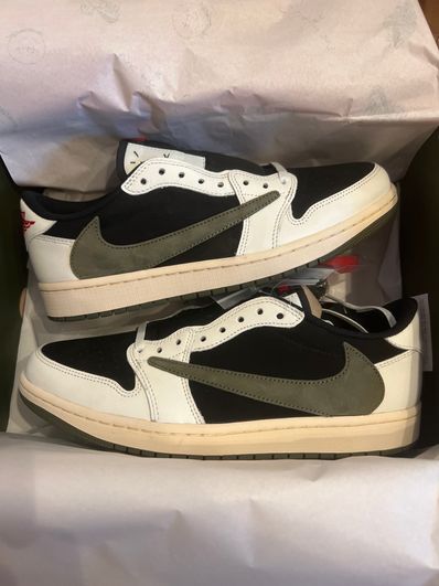 Travis Scott × Nike Women's Air Jordan 1 Low OG "Medium Olive"
