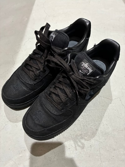 Stussy × Nike Air Force 1 Low "Triple Black"