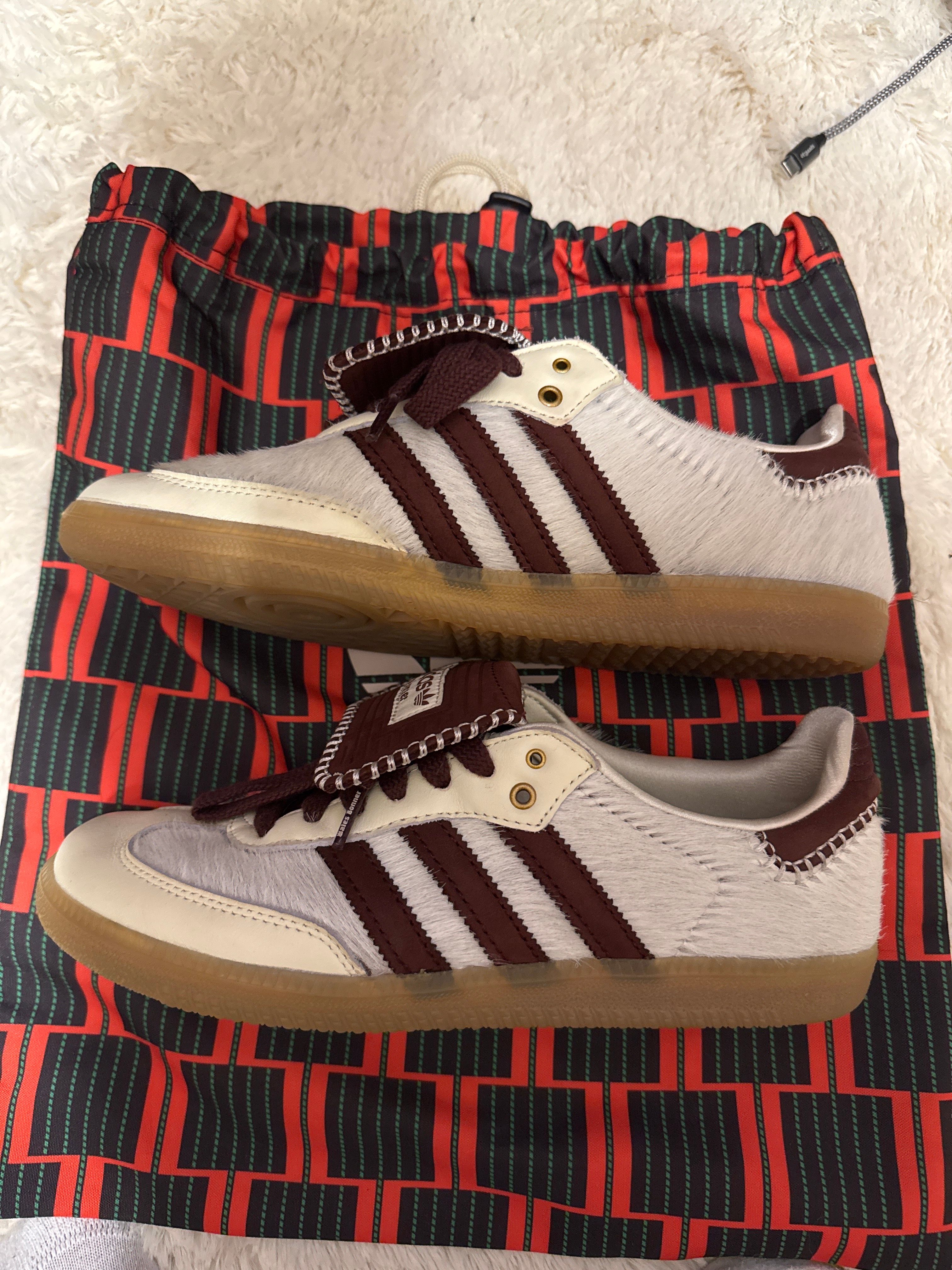 Wales Bonner × adidas Samba Pony Tonal Low "Cream White/Mystery Brown"