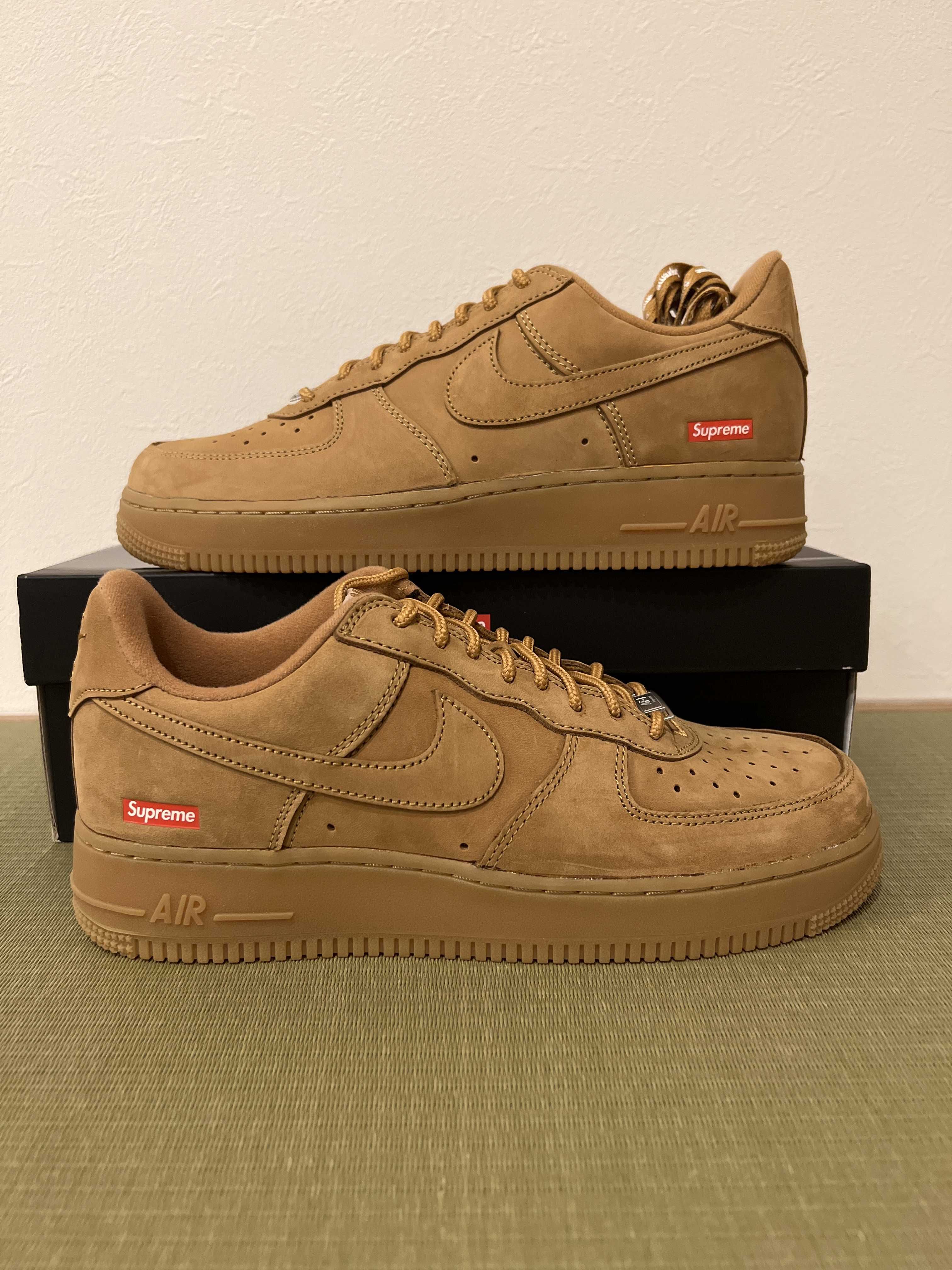 Supreme × Nike Air Force 1 Low "Flax/Wheat"