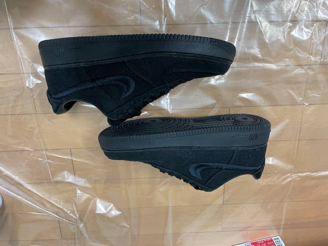 Stussy × Nike Air Force 1 Low "Triple Black"