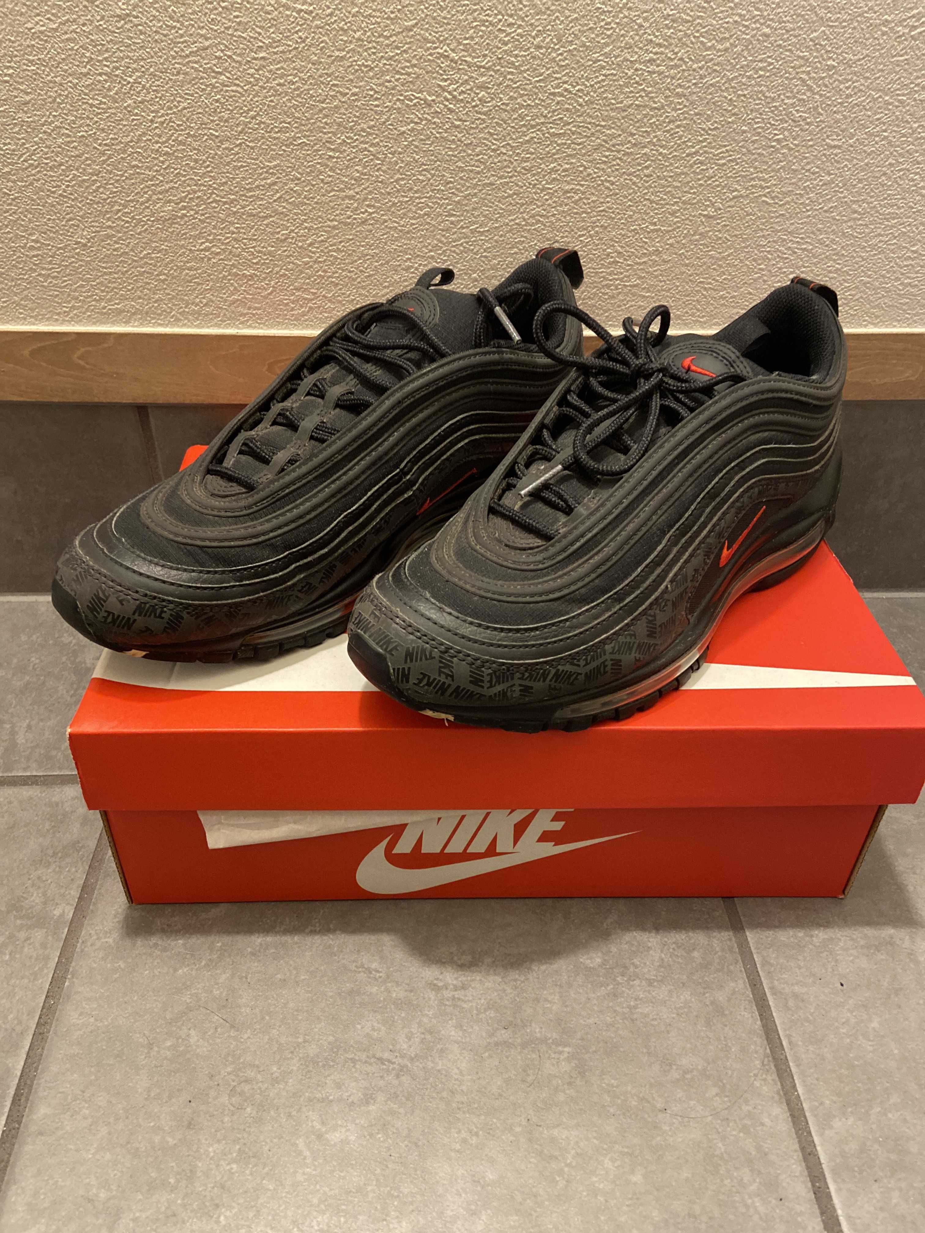 Nike Air Max 97 "Black/University Red Nike Logos"