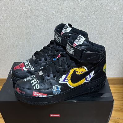 Supreme × NBA × Nike Air Force 1 Mid '07 "Black"
