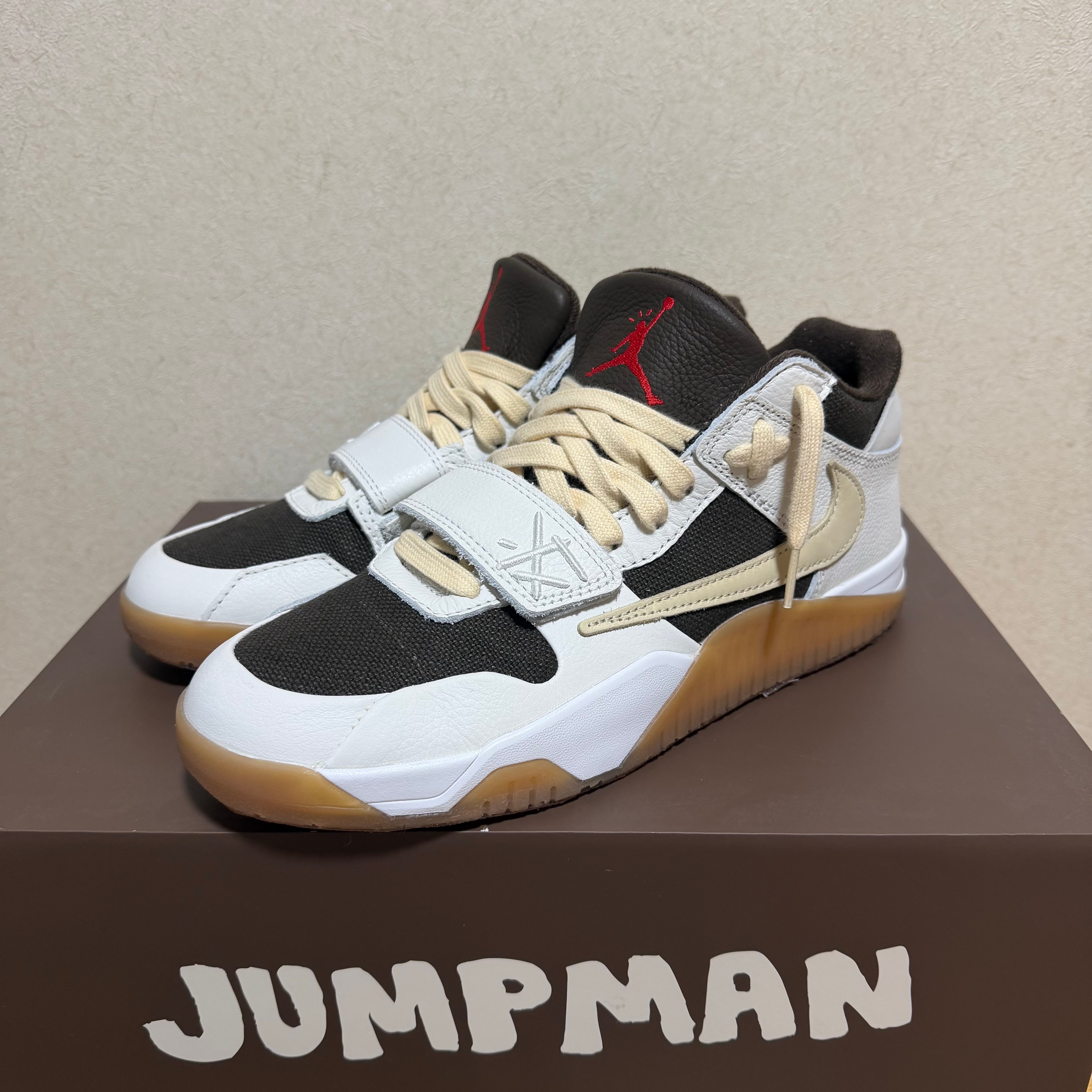 Travis Scott × Nike Jordan Jumpman Jack TR "Sail and Dark Mocha"