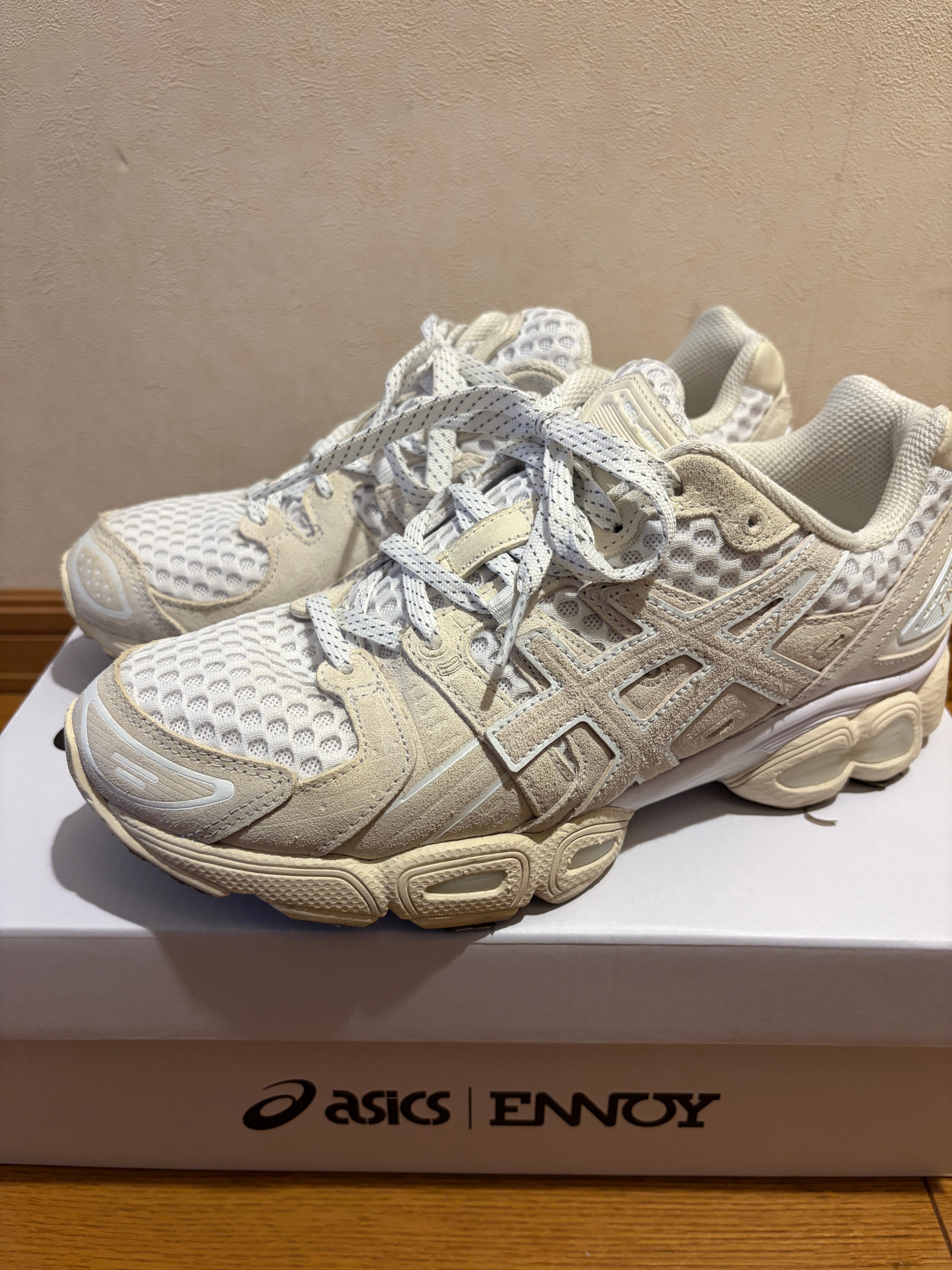 ENNOY × Asics Gel-Nimbus 9 "White/Cream" (1201B034-100)