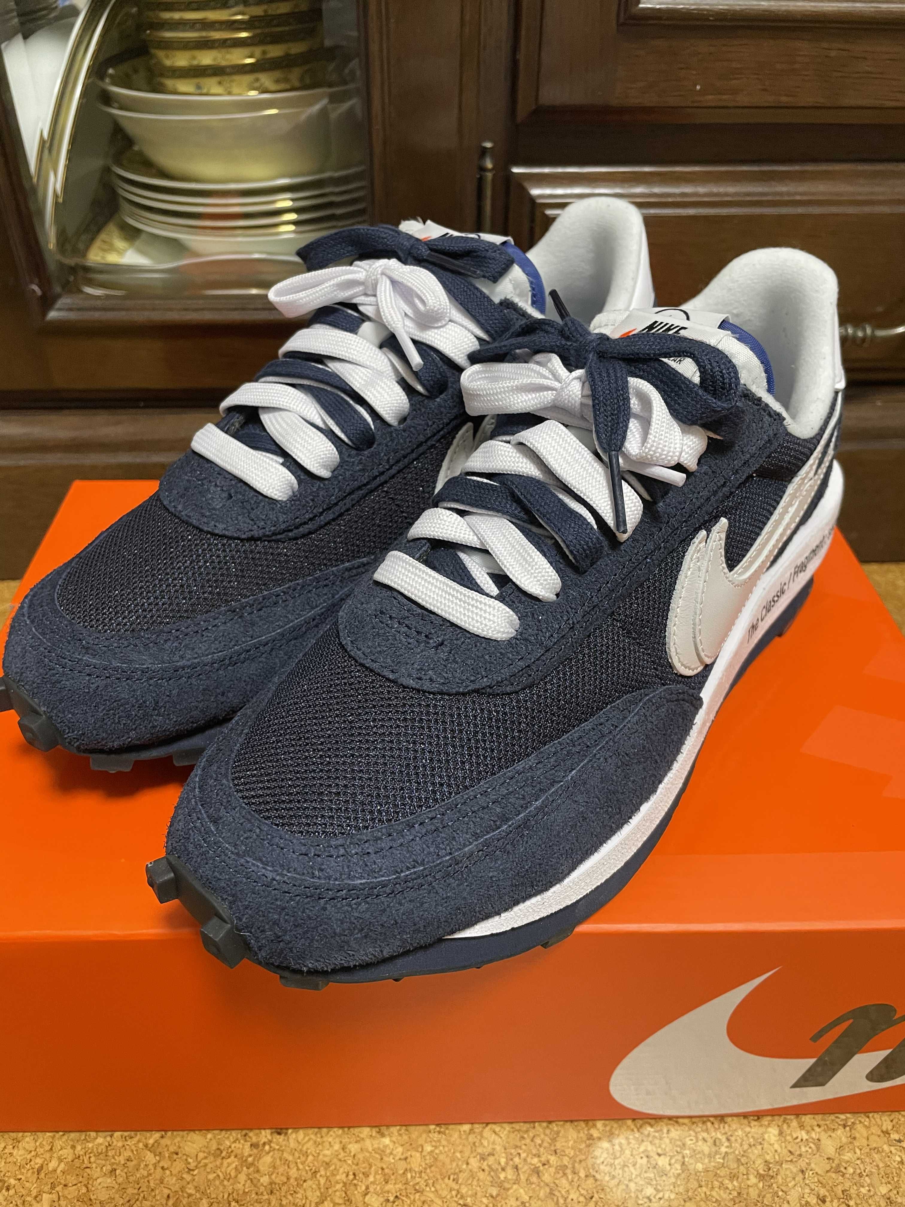 Fragment × sacai × Nike LD Waffle "Blackended Blue"