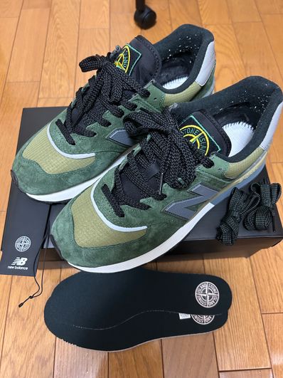 Stone Island × New Balance 574 Legacy "Dark Green"