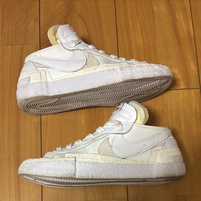 sacai × Nike Blazer Low "White Patent Leather"