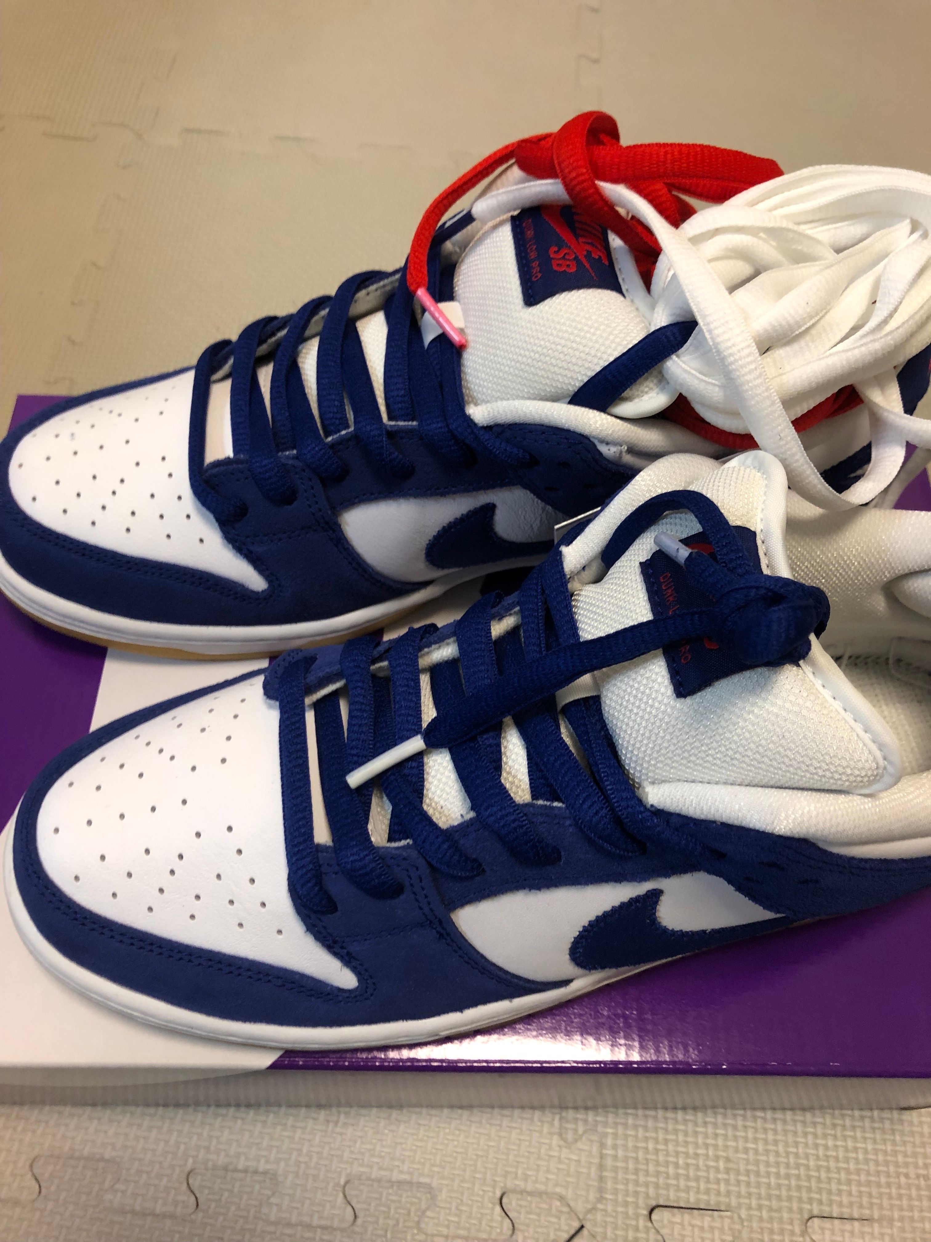 Nike SB Dunk Low "Los Angeles Dodgers/Deep Royal Blue"