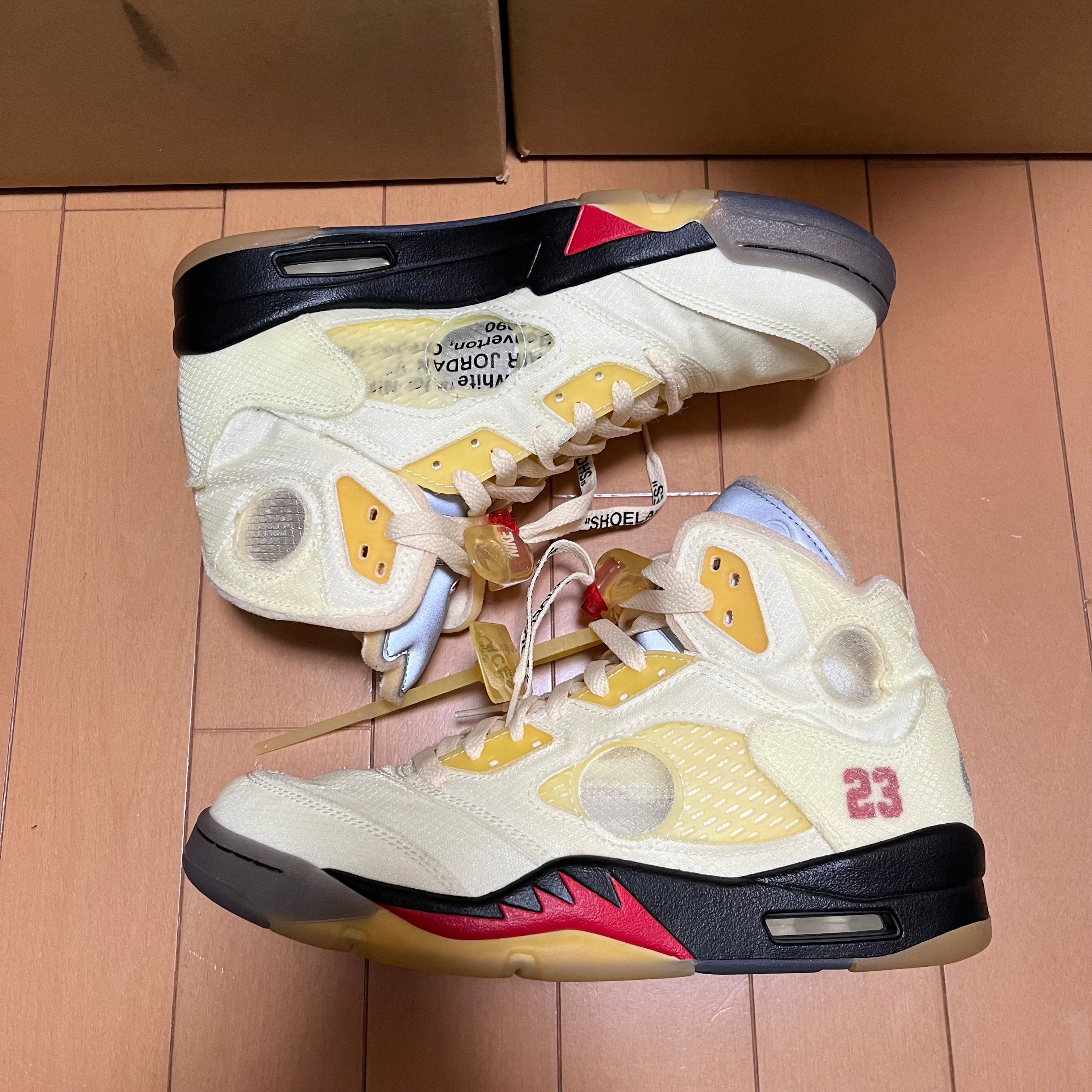 Off-White × Nike Air Jordan 5 "Sail"  