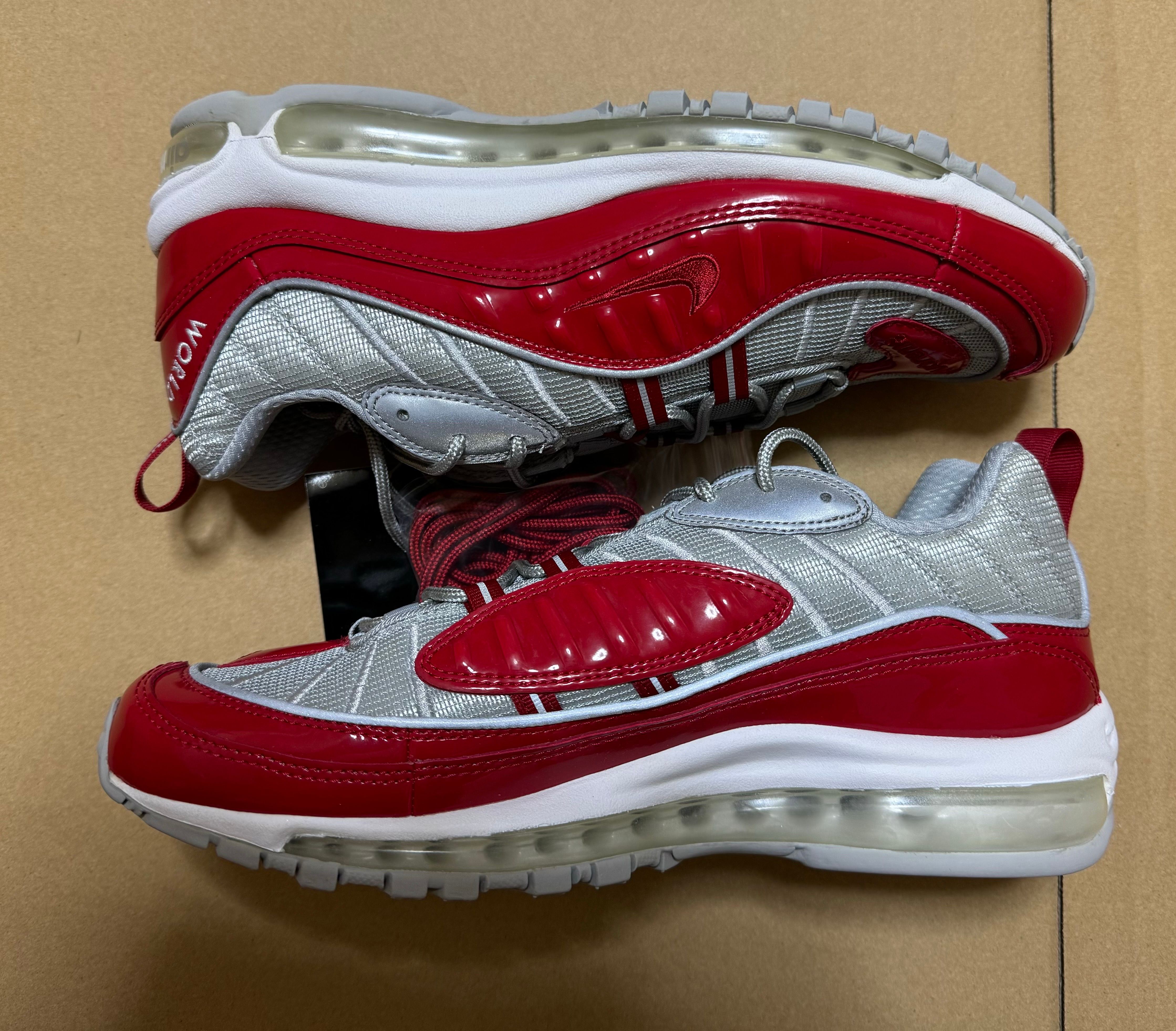Supreme × Nike Air Max 98 "Varsity Red/Reflect Silver"