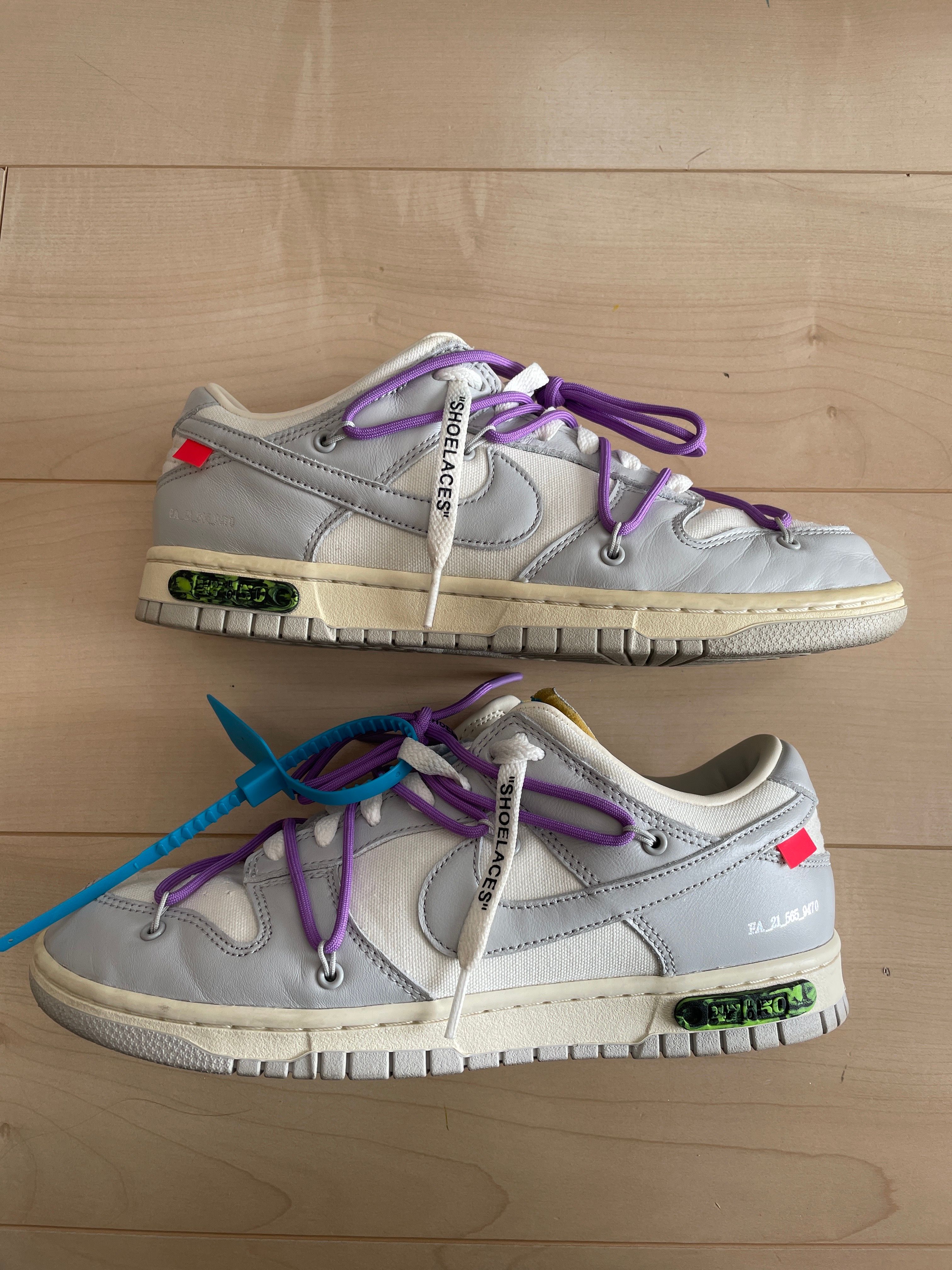Off-White × Nike Dunk Low "Sail/Neutral Gray"