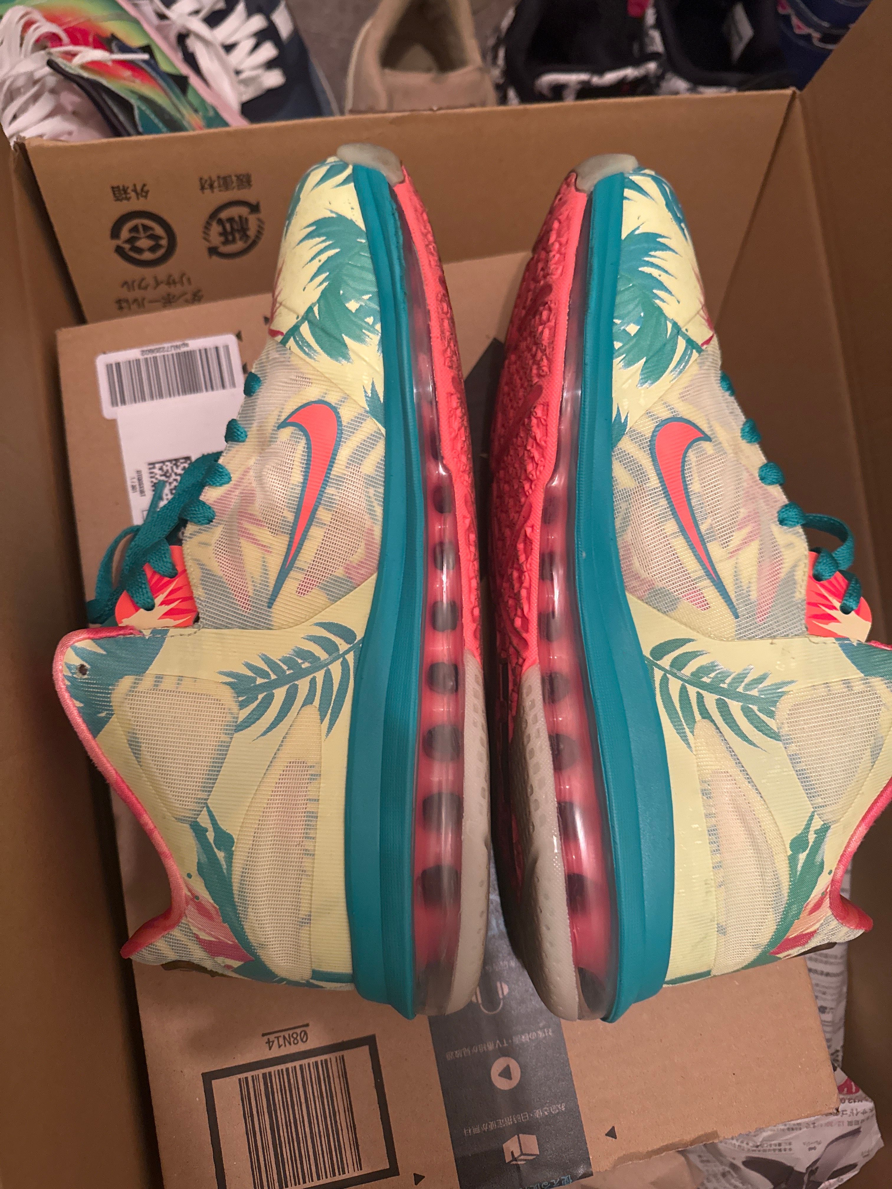 Nike LeBron 9 Low "White Lime and Bright Mango"