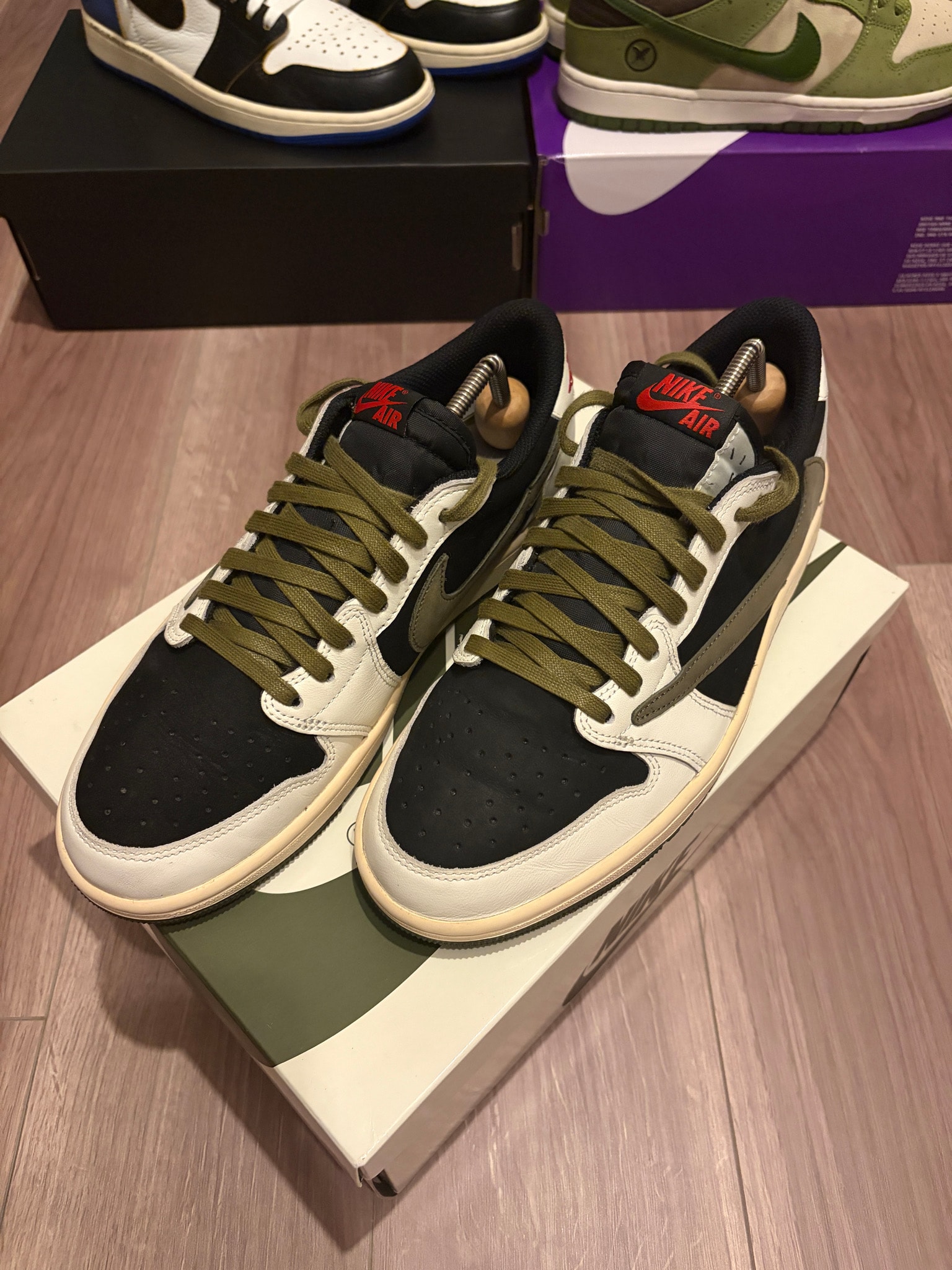 Travis Scott × Nike Women's Air Jordan 1 Low OG "Medium Olive"