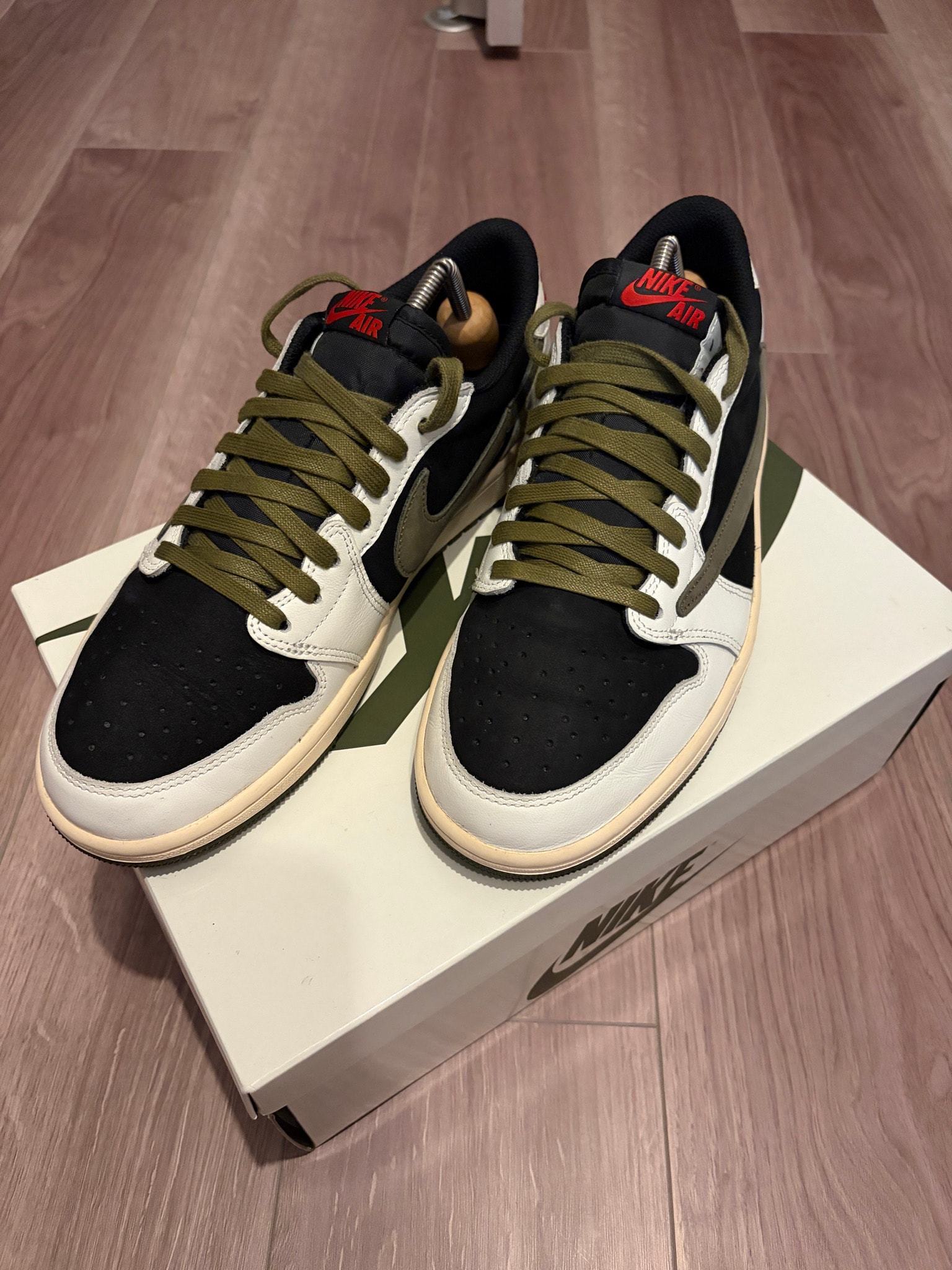 Travis Scott × Nike Women's Air Jordan 1 Low OG "Medium Olive"