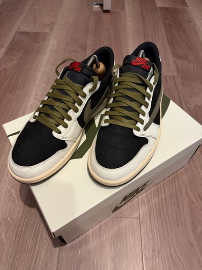 Travis Scott × Nike Women's Air Jordan 1 Low OG "Medium Olive"