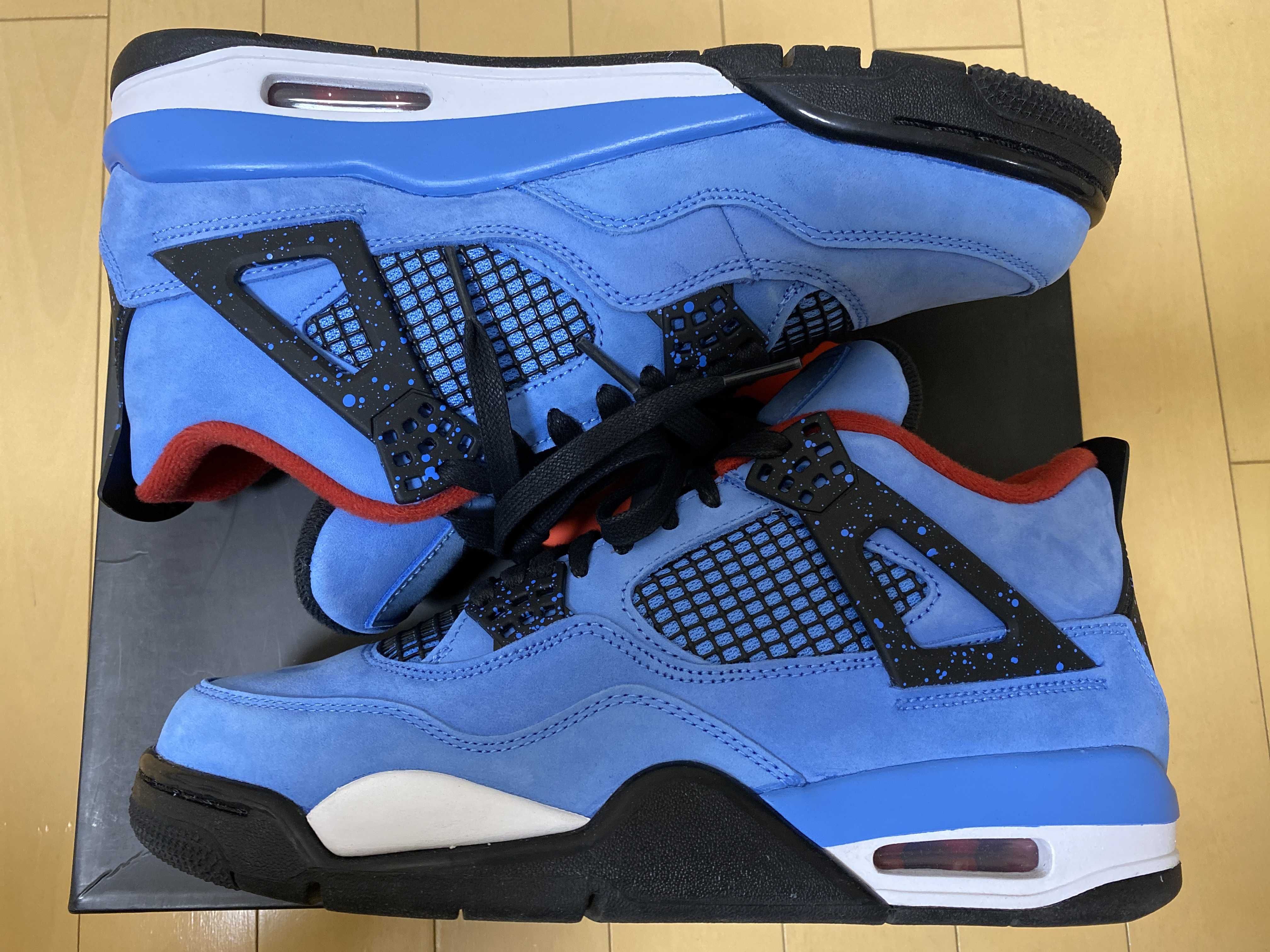 Travis Scott × Nike Air Jordan 4 Retro Cactus Jack "University Blue"