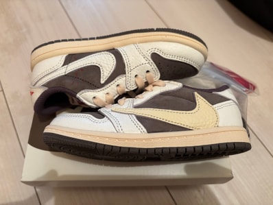 Travis Scott × Nike TD Jordan 1 Low OG SP "Reverse Mocha/Sail and Ridgerock"