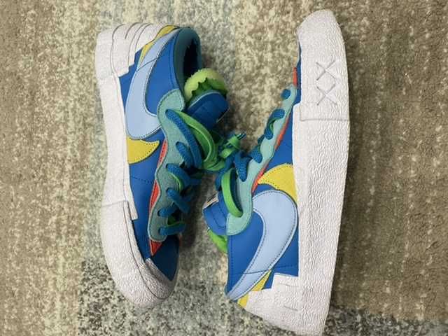 KAWS × sacai × Nike Blazer Low "Neptune Blue"