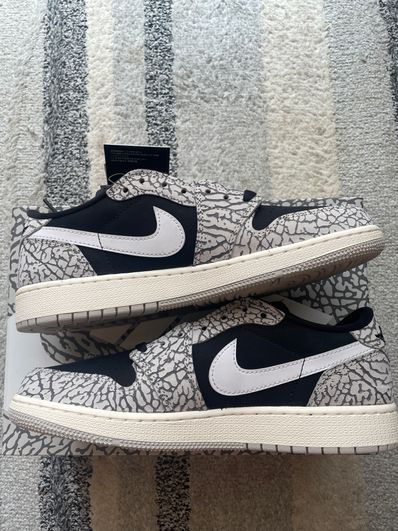 Nike GS Air Jordan 1 Retro Low OG "Black Cement"