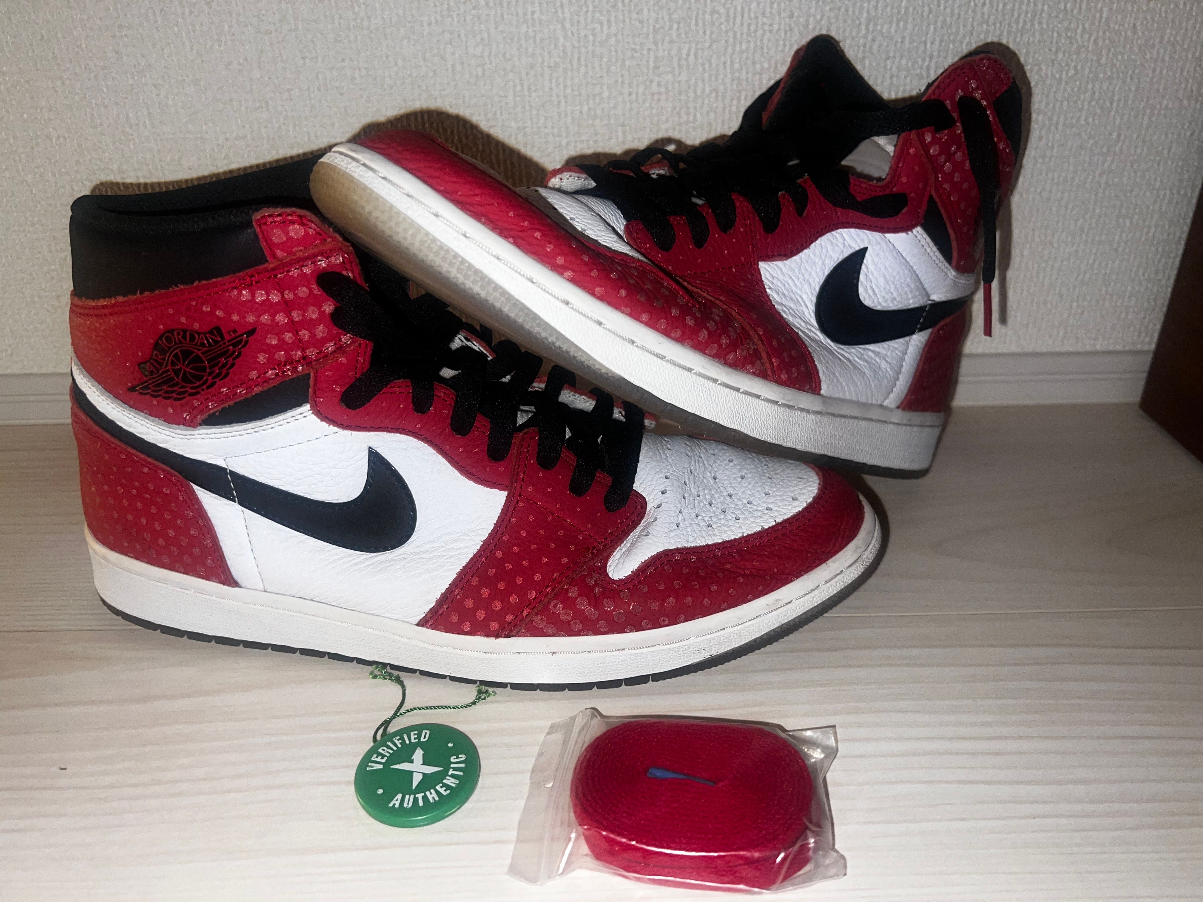 Spiderman × Nike Air Jordan 1 Origin Story "Gym Red/White/Photo Blue/Black"