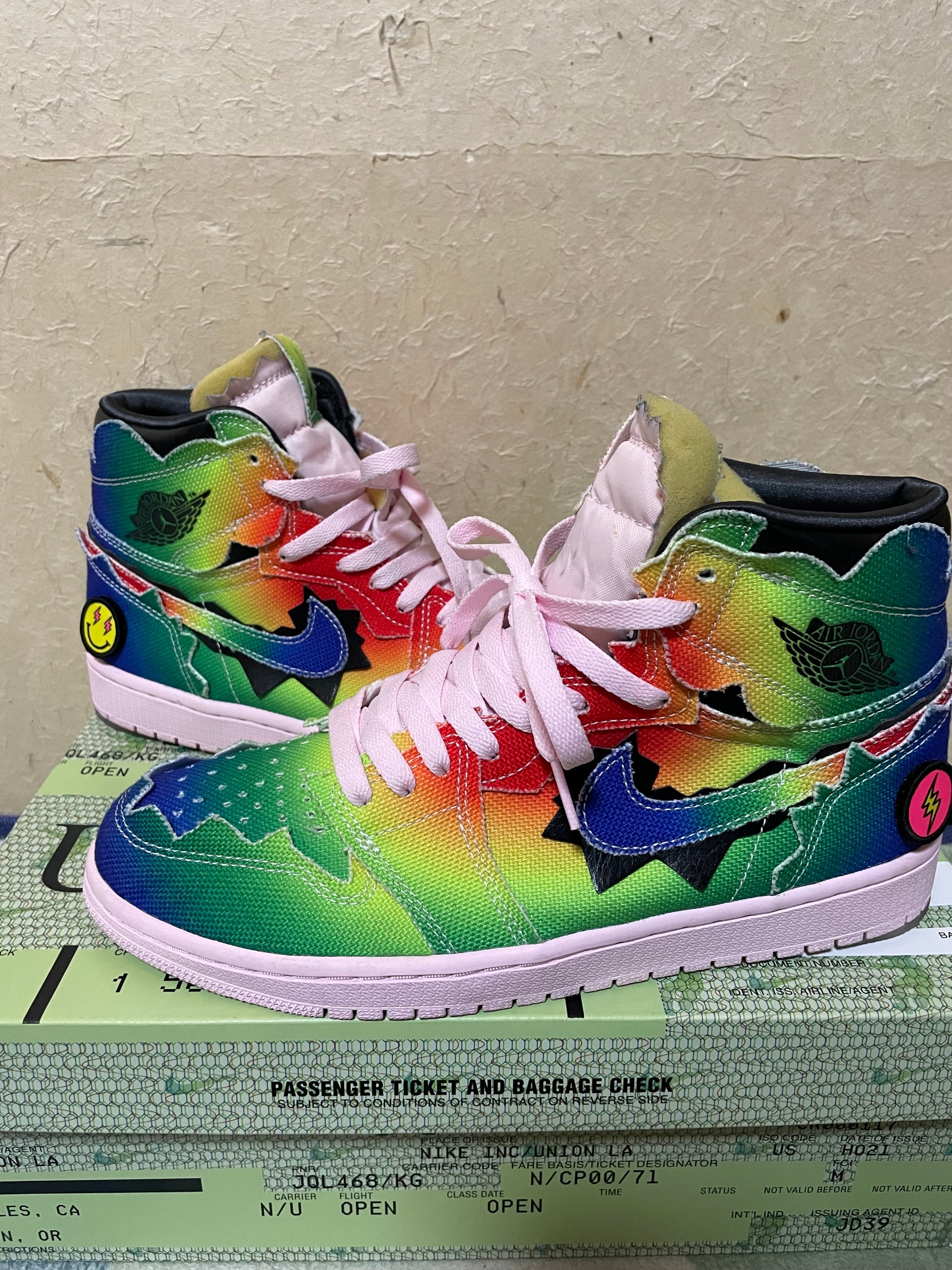 J Balvin × Nike Air Jordan 1 High OG "Rainbow"