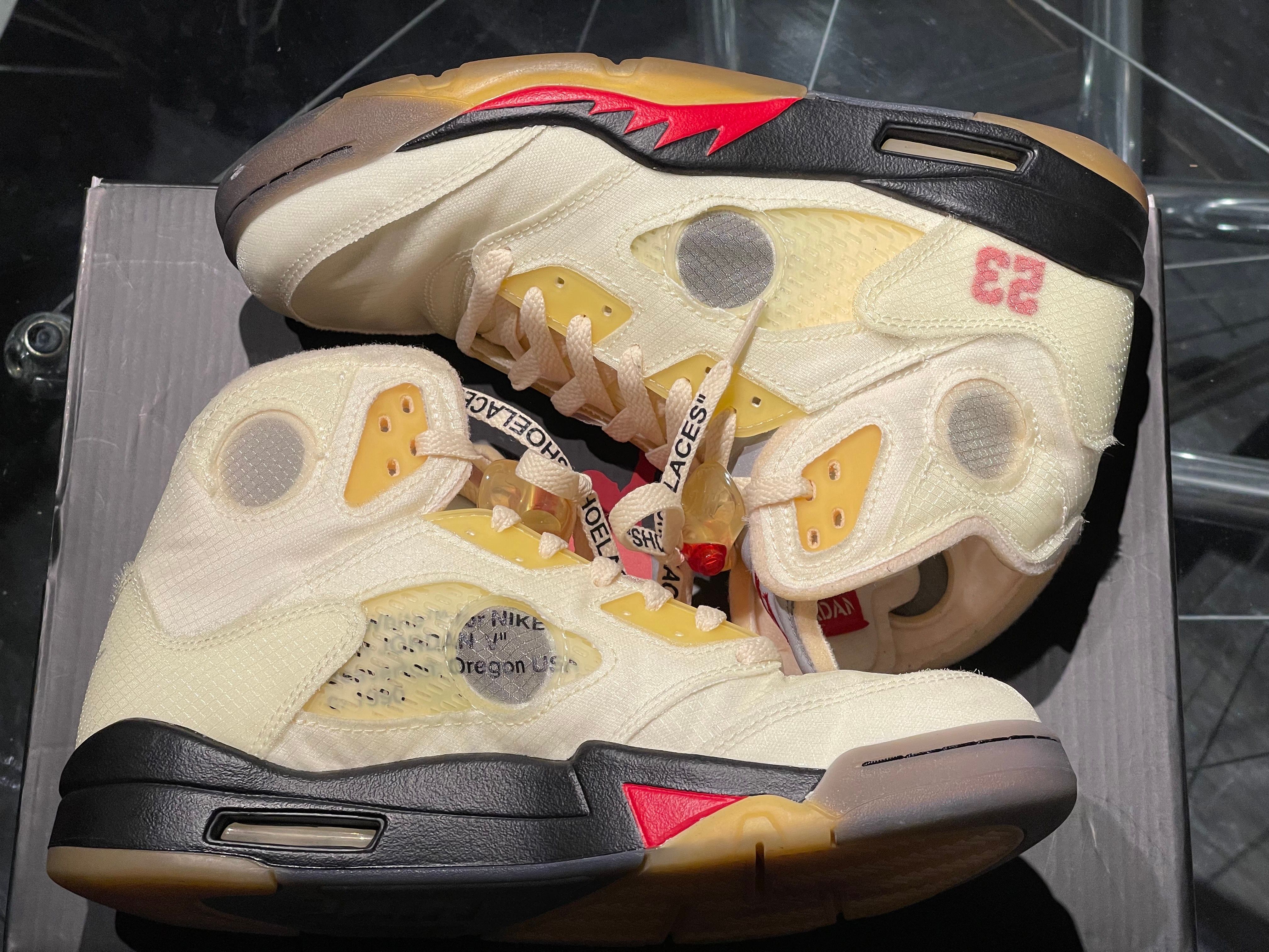 Off-White × Nike Air Jordan 5 "Sail"