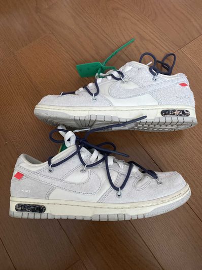Off-White × Nike Dunk Low "Sail/Neutral Grey/Gridiron"