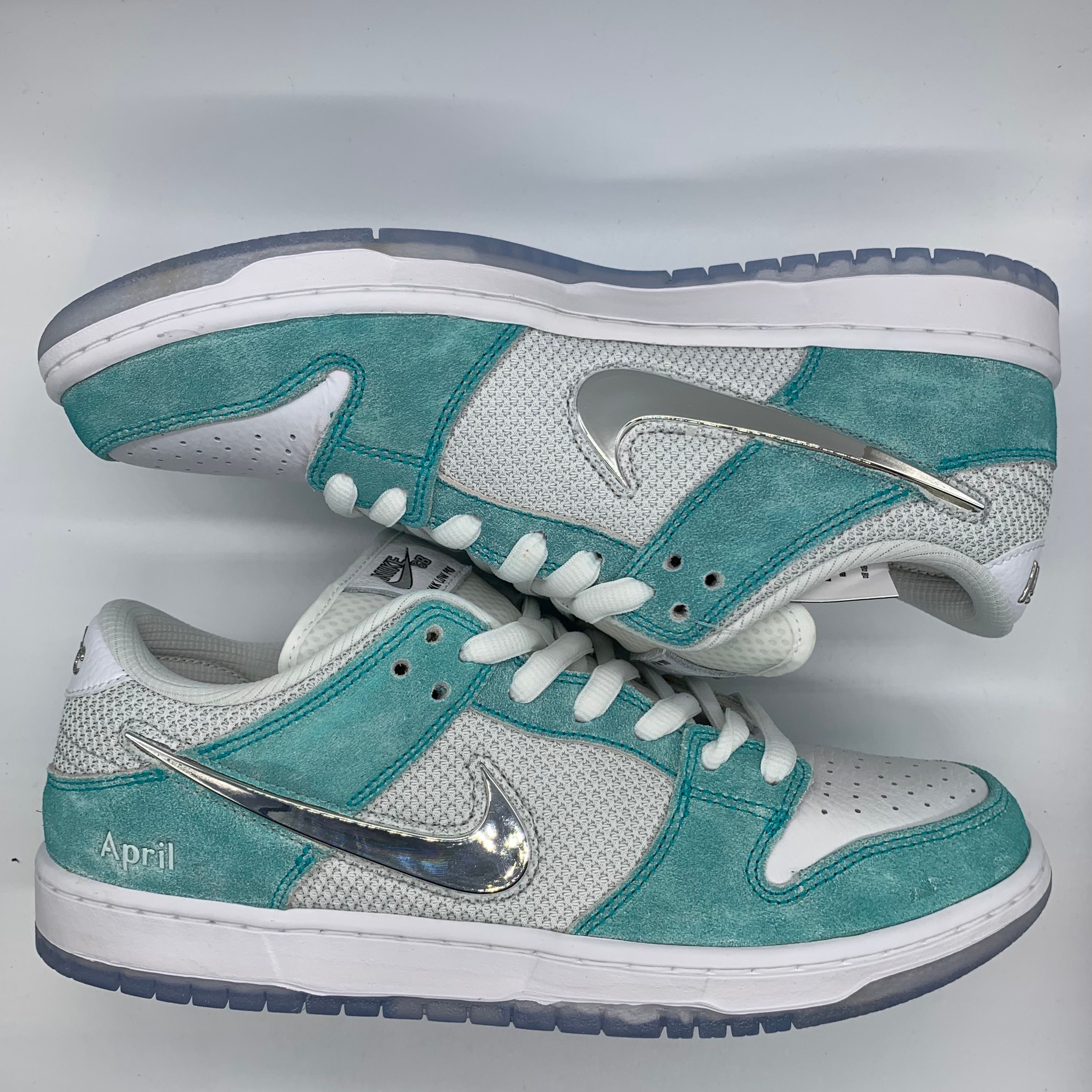 APRIL SKATEBOARDS × Nike SB Dunk Low Pro QS "White and Multi-Color"